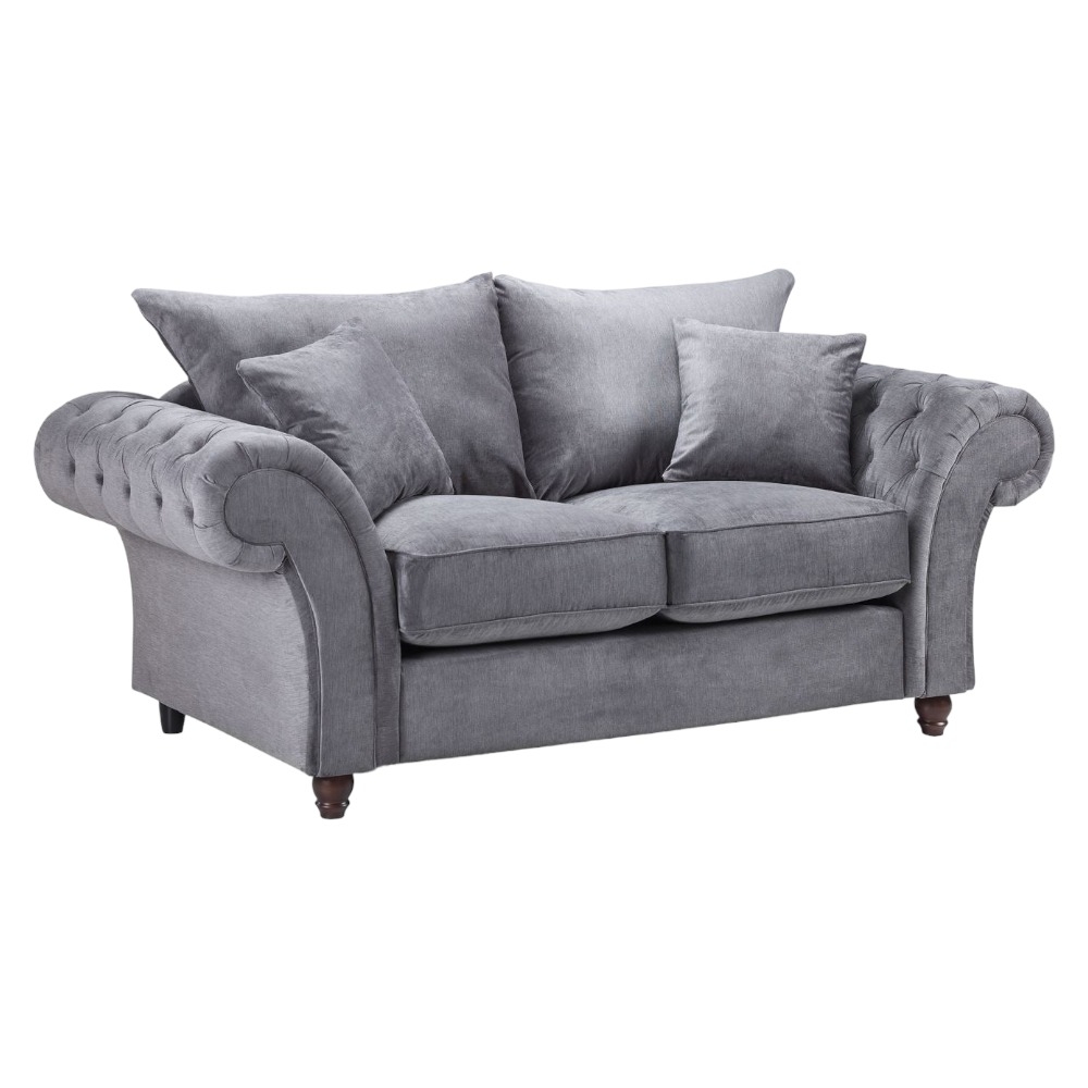 Windsor Sofa - Fullback - Grey - 2 Seater
