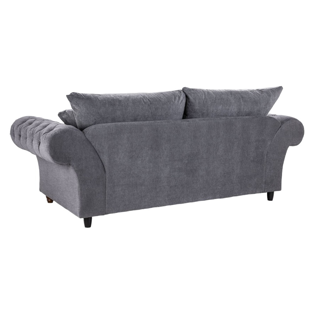 Windsor Sofa - Fullback - Grey - 3 Seater