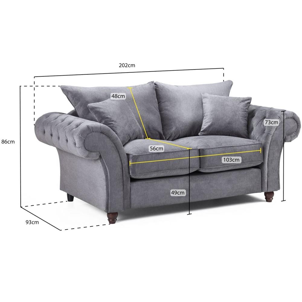 Windsor Sofa - Fullback - Stone - 2 Seater