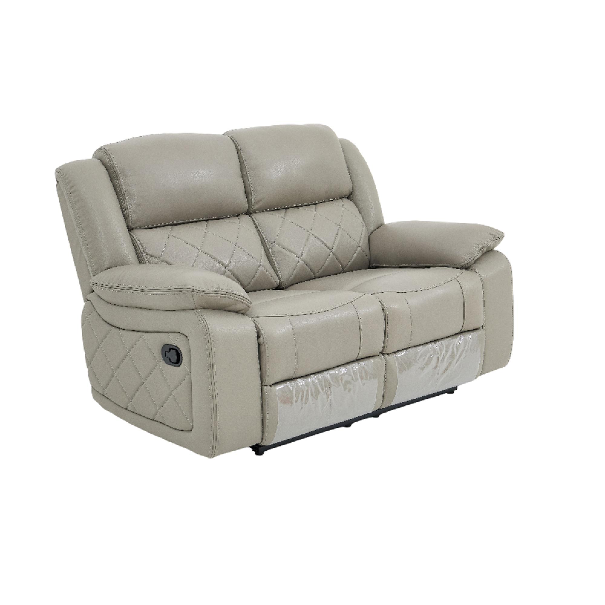 Bentley Recliner Sofa Set - Grey Leather