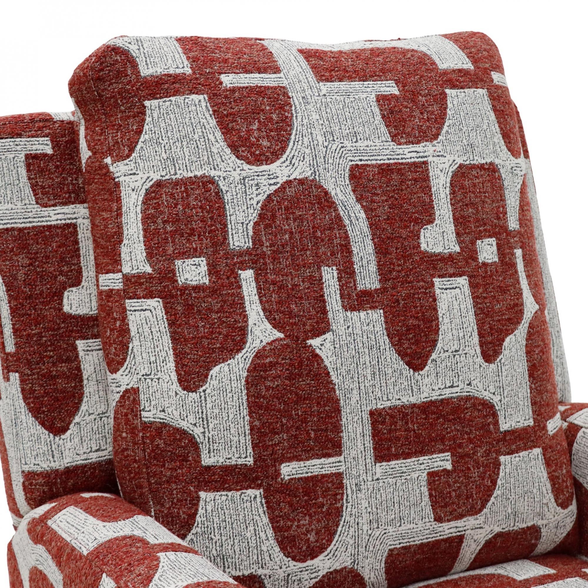 Seville Electric Recliner Armchair - Red Fabric