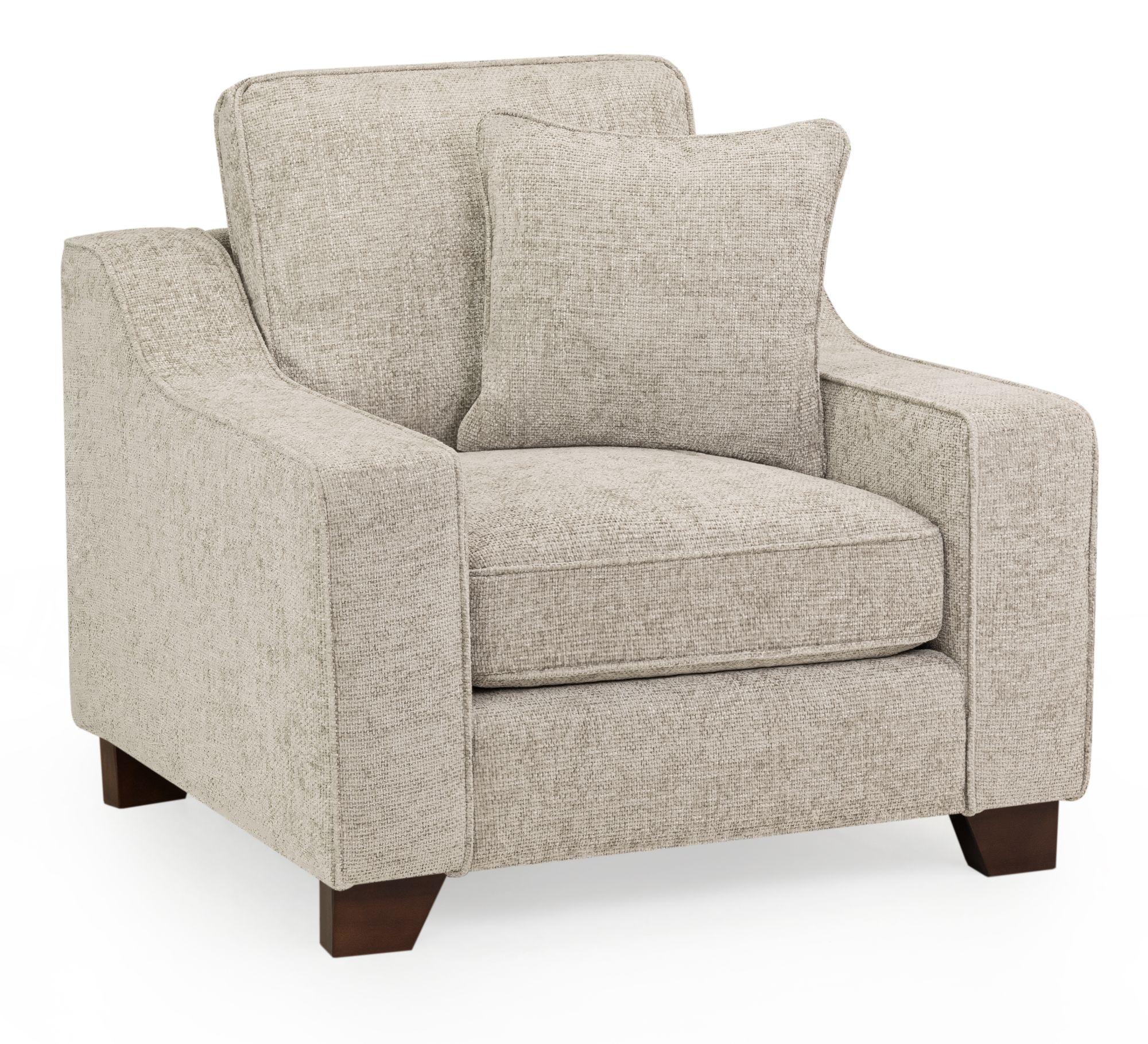 Nebraska Armchair - Beige Fabric