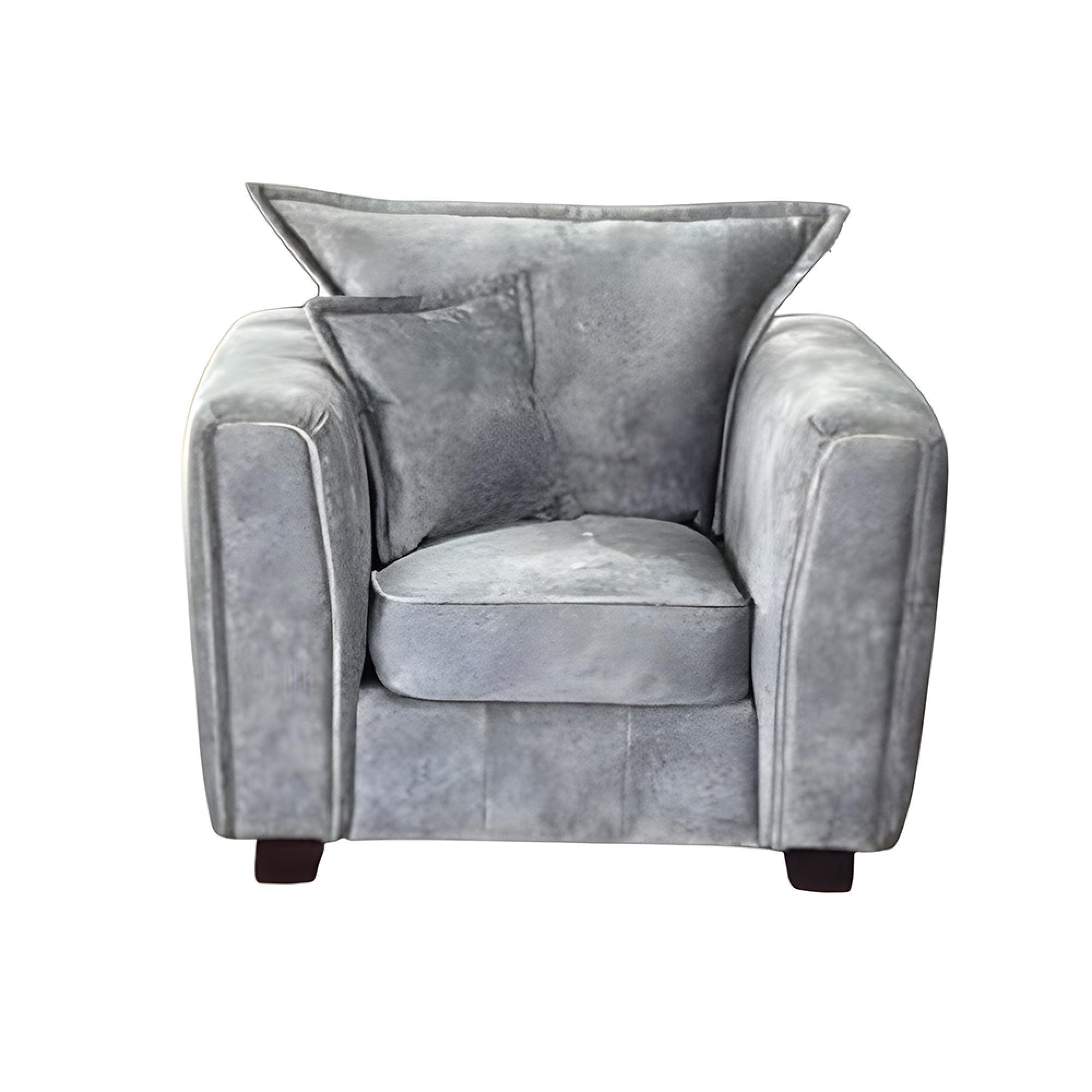 Serena Armchair - Silver Grey Fabric