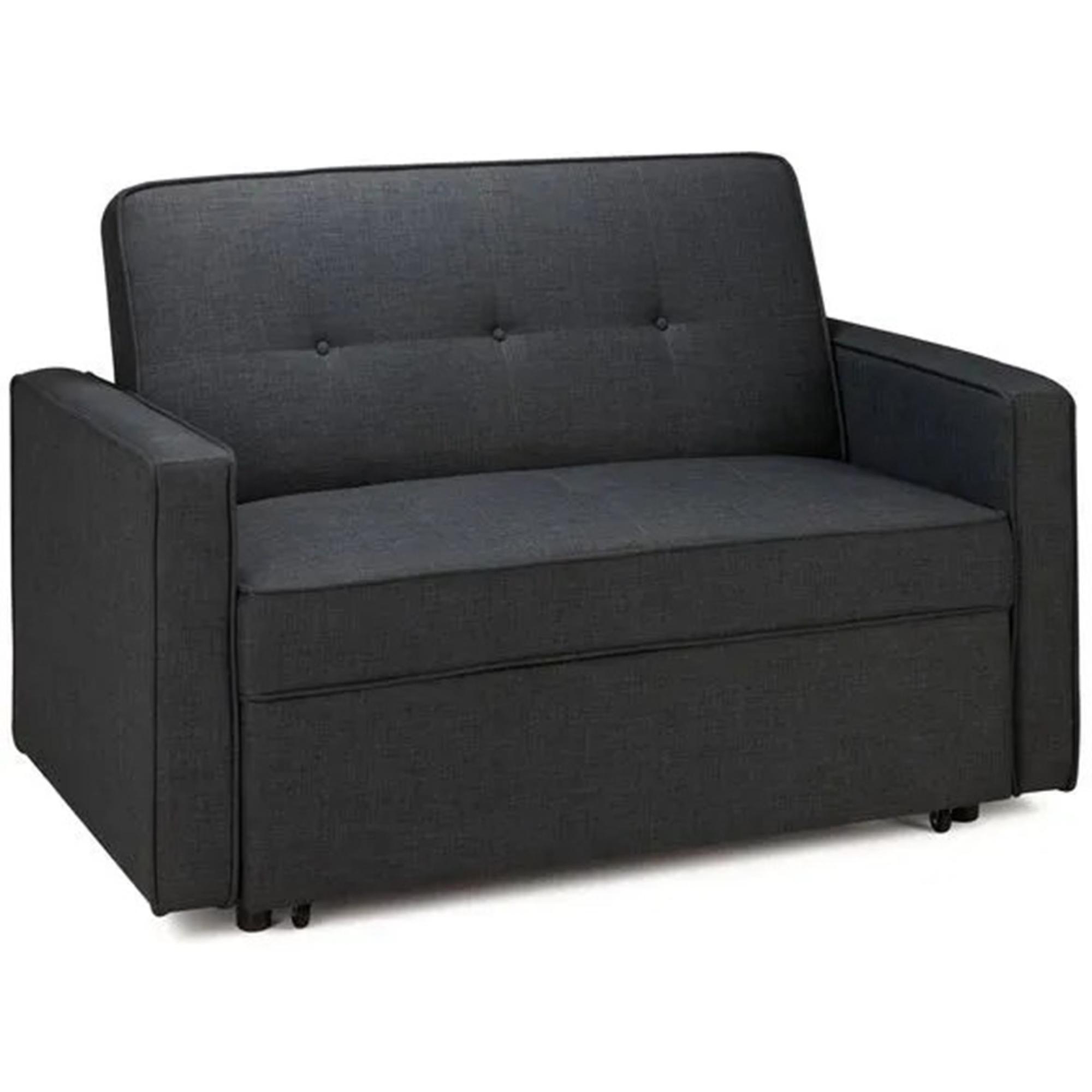 Otto Small Pull-Out Sofa Bed - 2 Seater - Grey Fabric