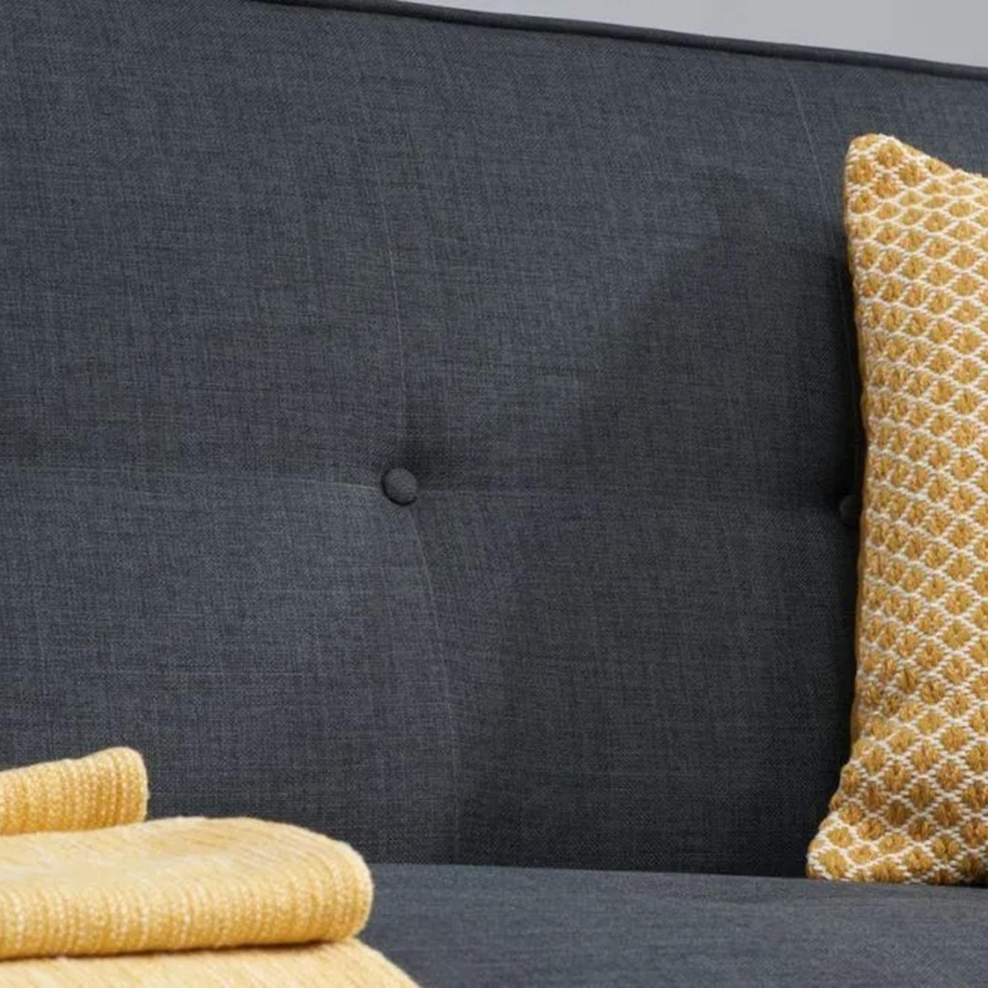 Otto Small Pull-Out Sofa Bed - 2 Seater - Grey Fabric