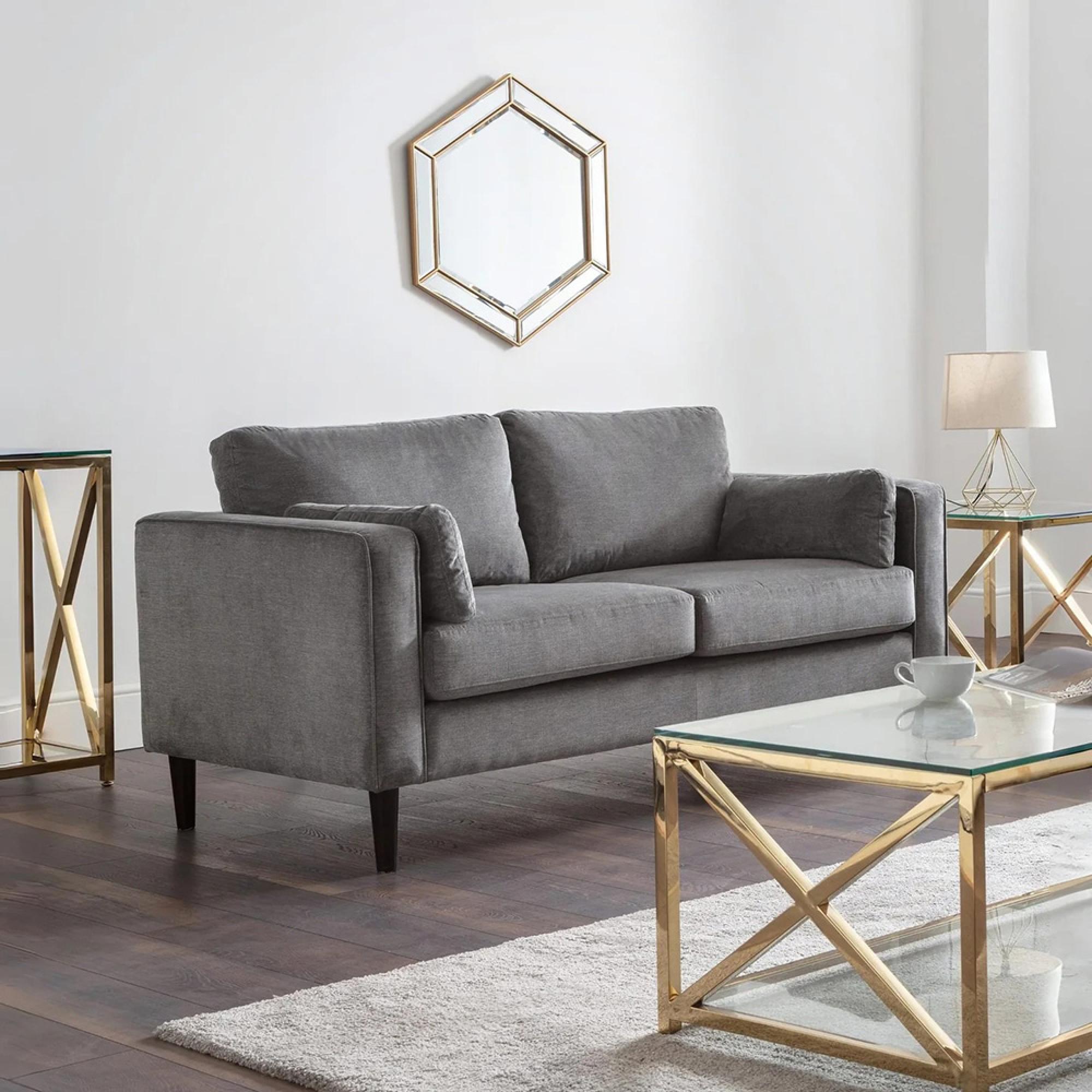 Hayward Sofa - Dark Grey Fabric - 2 Seater