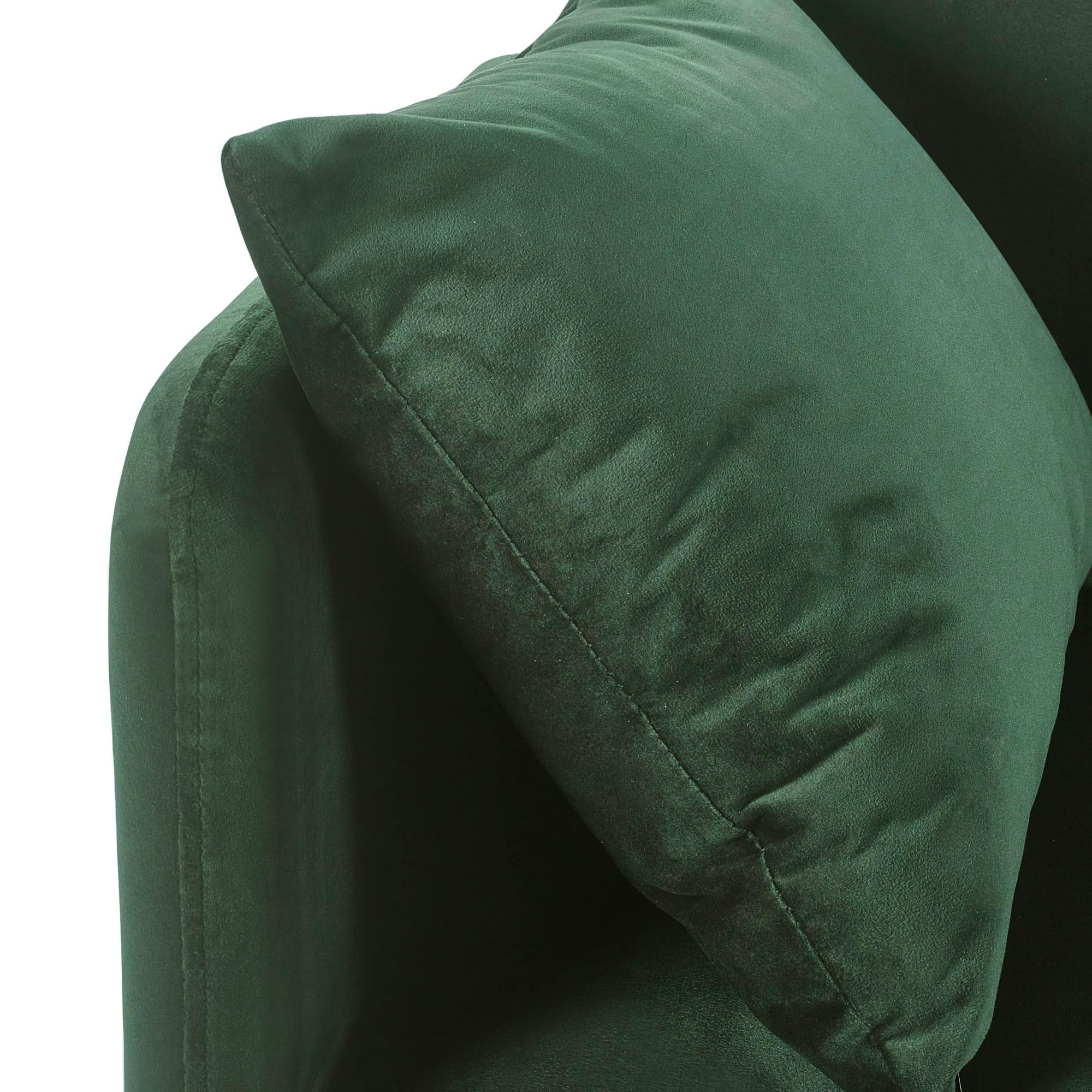 Andi Green Fabric Sofa Bed - 2 Seater - Click Clack