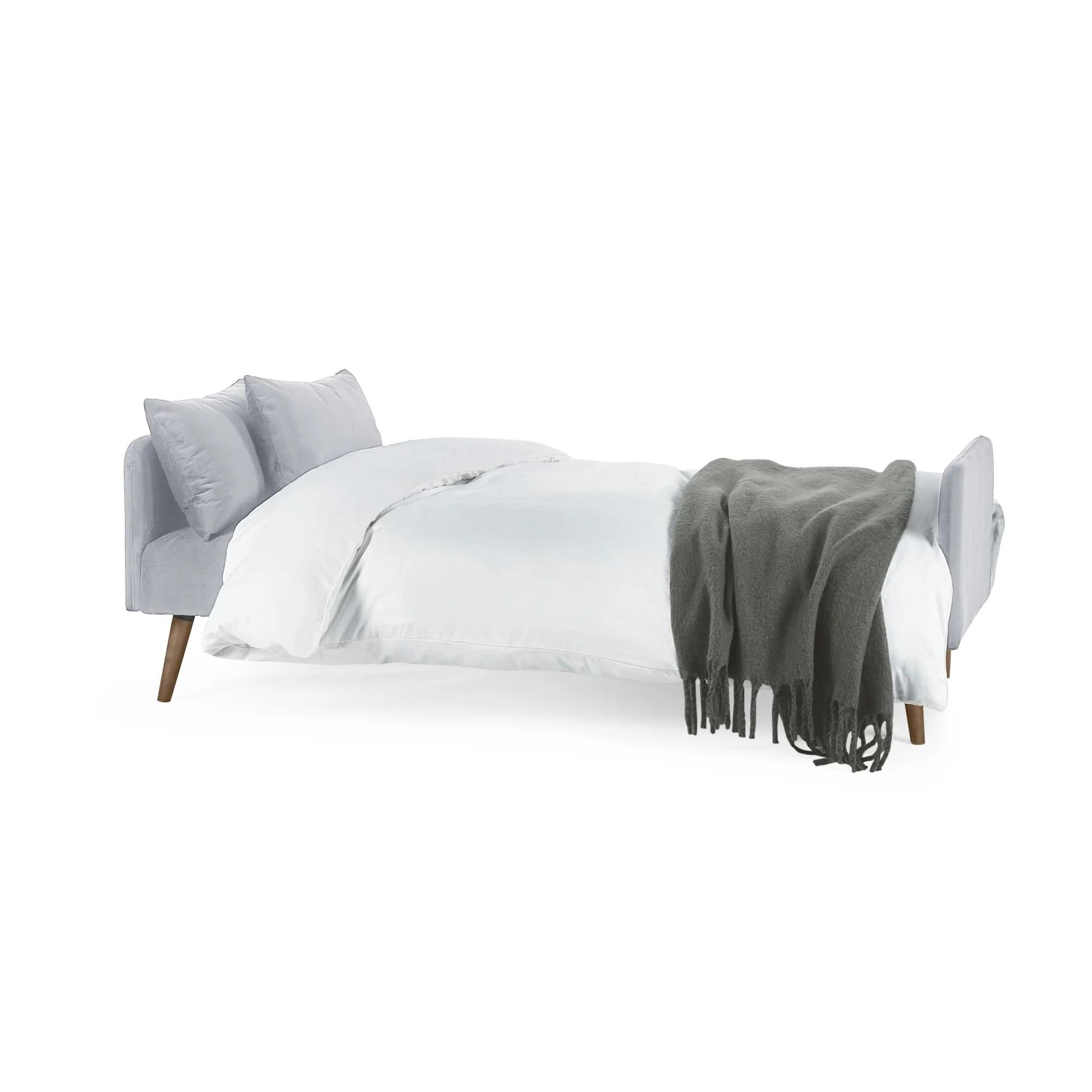 Andi Grey Fabric Sofa Bed - 2 Seater - Click Clack