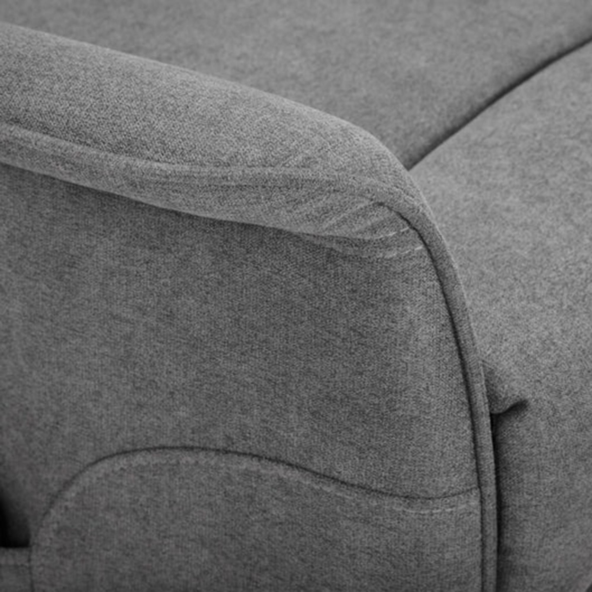 Helena Grey Fabric Recliner Armchair