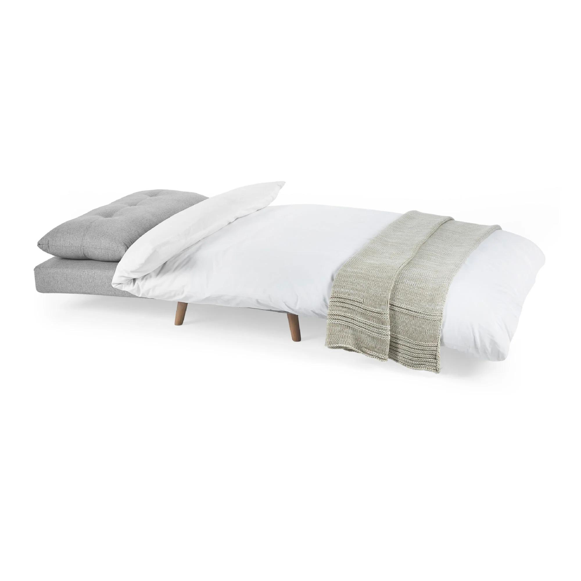 Rowan Grey Fabric Chair Bed - Click Clack
