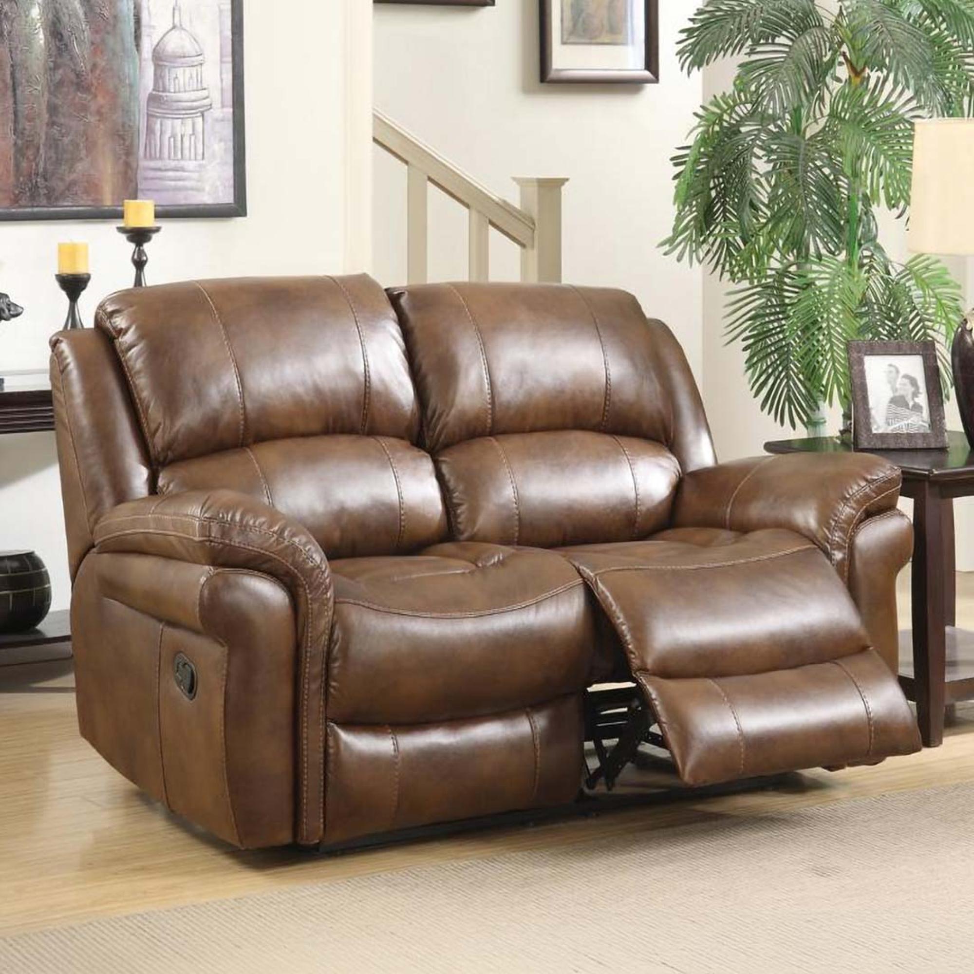 Farnham 2 Seater Recliner Sofa - Tan Leather