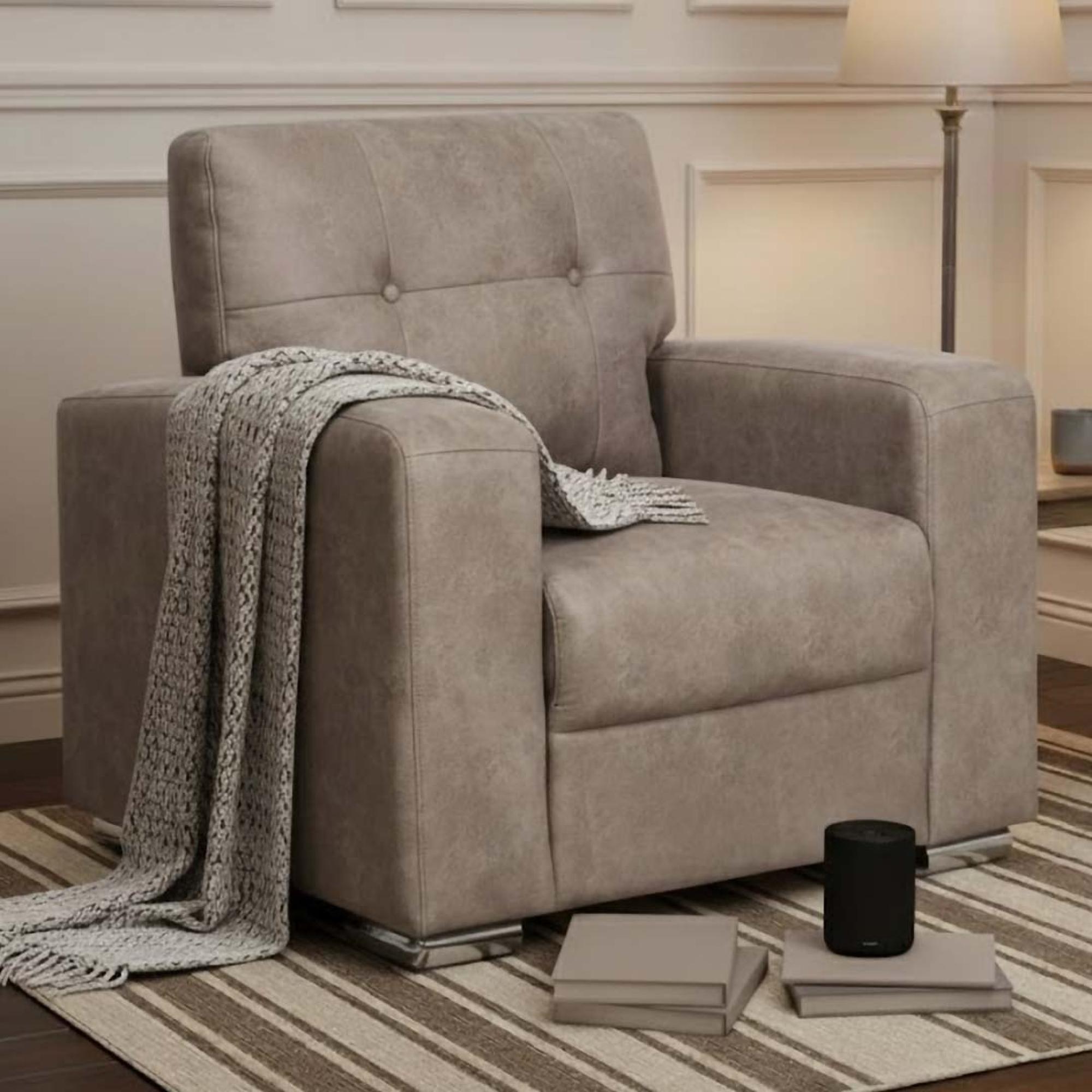 Hampton Armchair - Taupe Fabric