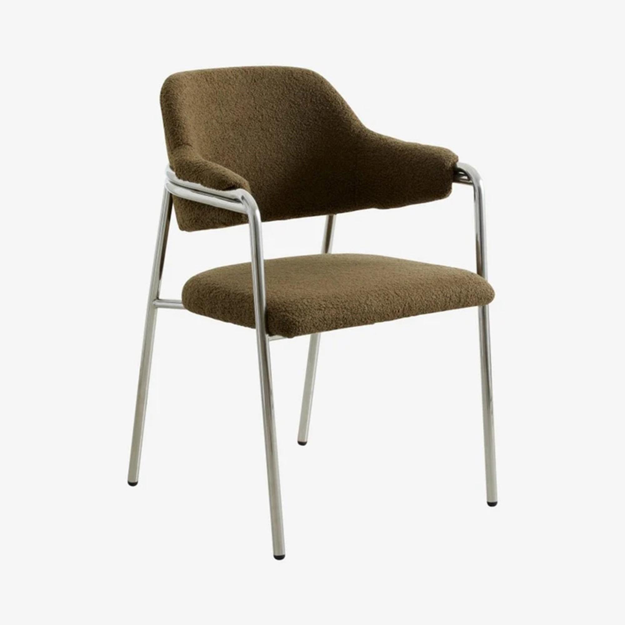 Albert Armchair - Teddy Fabric - Green