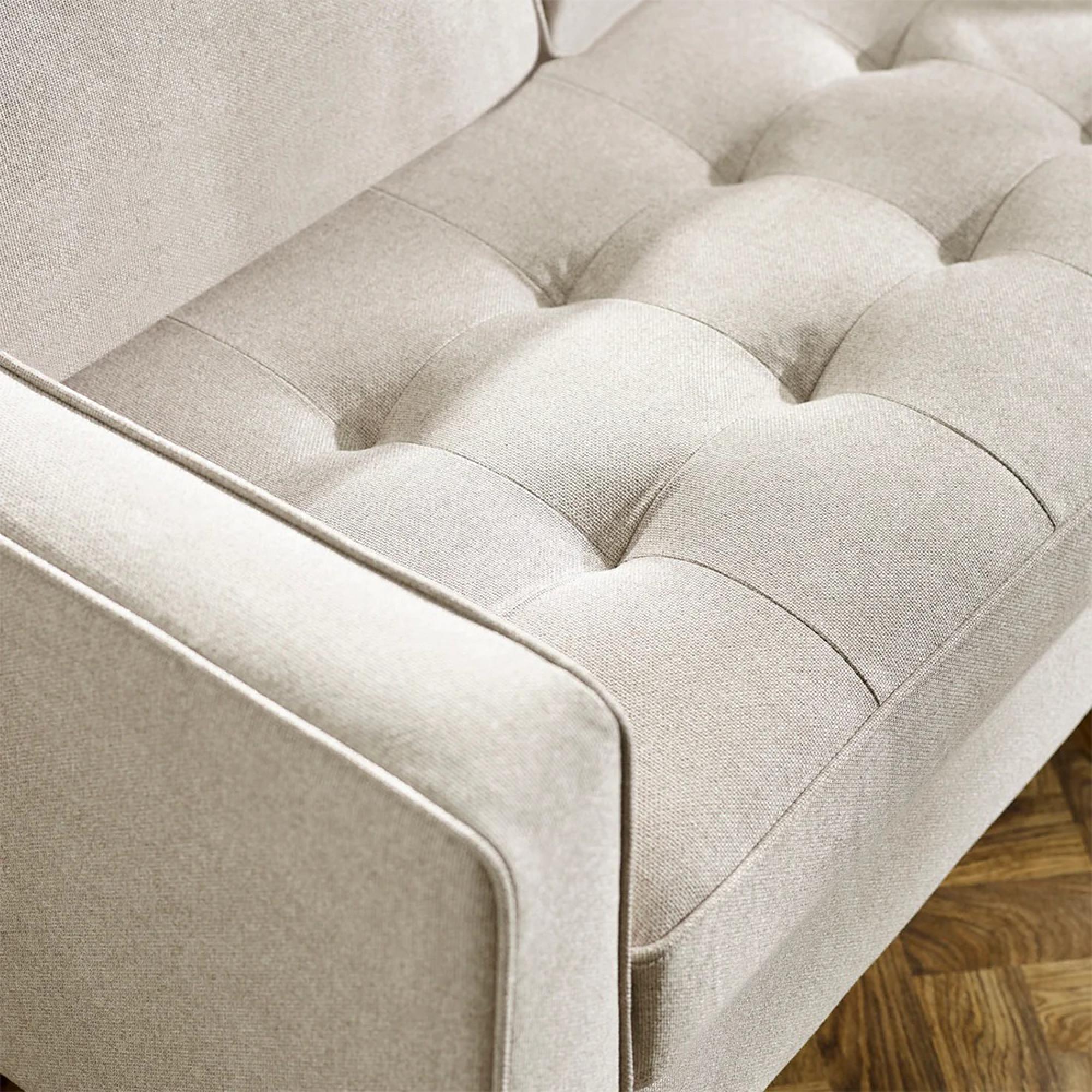 Henrietta Sofa - 3 Seater - Beige Fabric