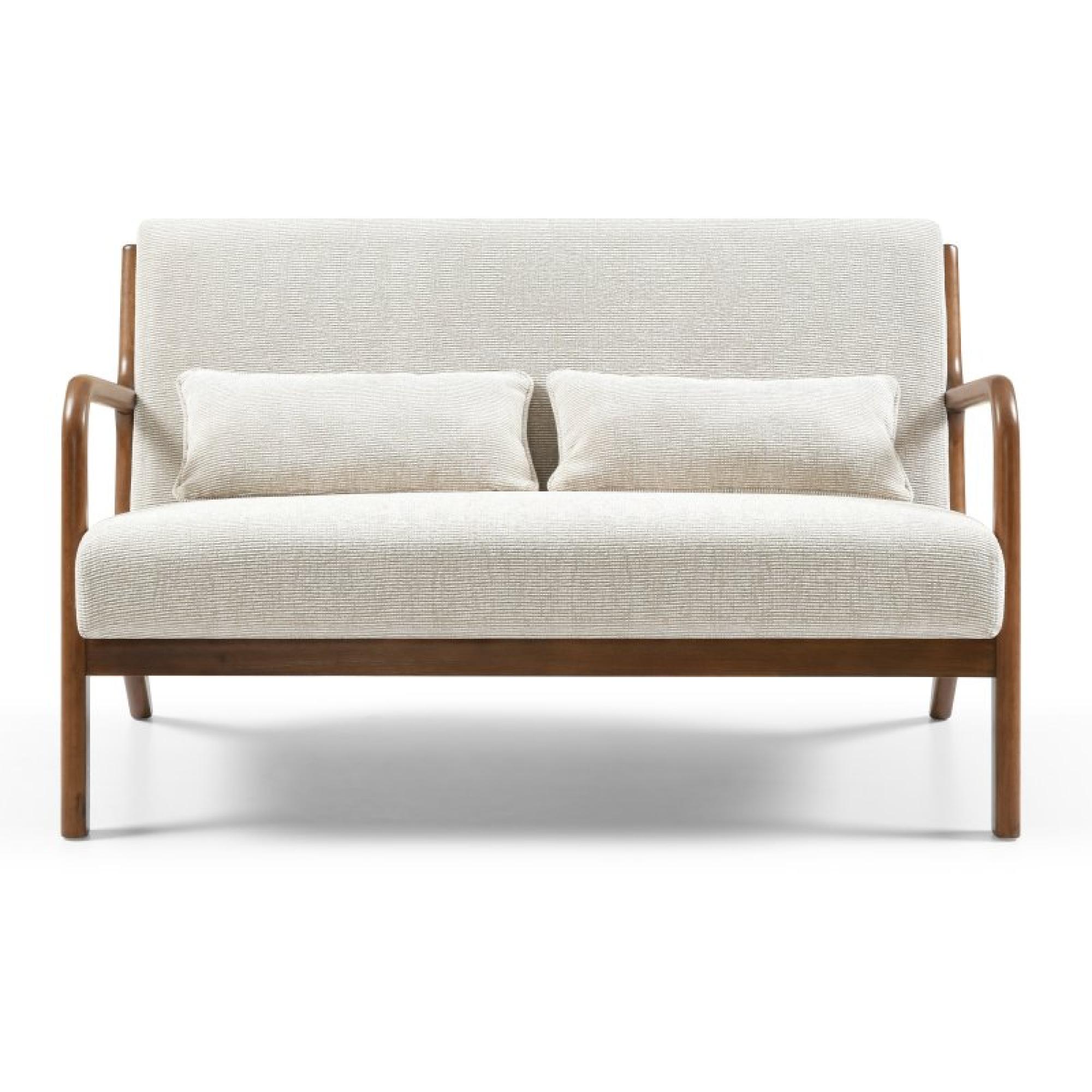 Inca Sofa - Leto Natural Woven Chenille - 2 Seater