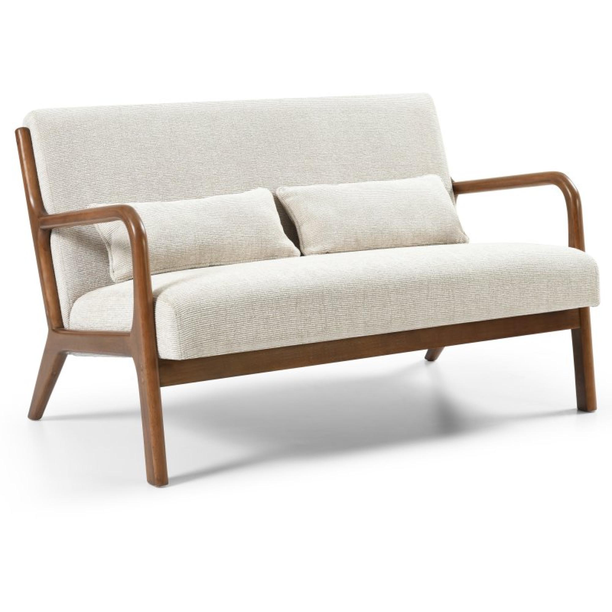 Inca Sofa - Leto Natural Woven Chenille - 2 Seater