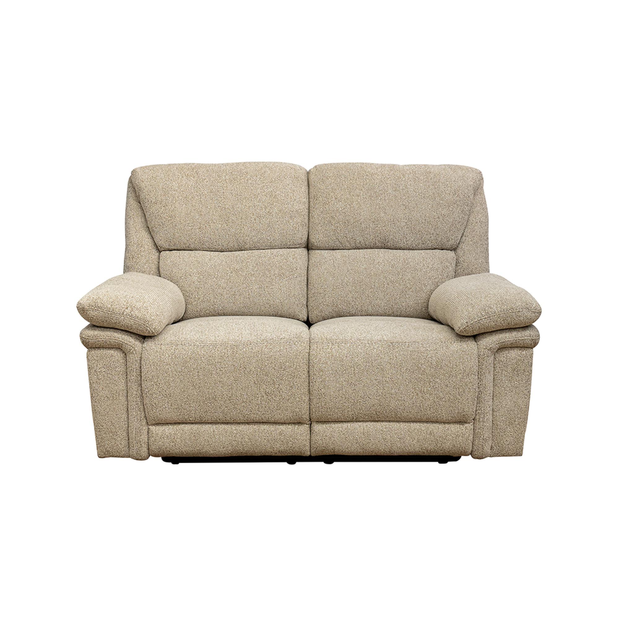 Bexley Sofa - 2 Seater - Manual Recliner - Fabric - Natural