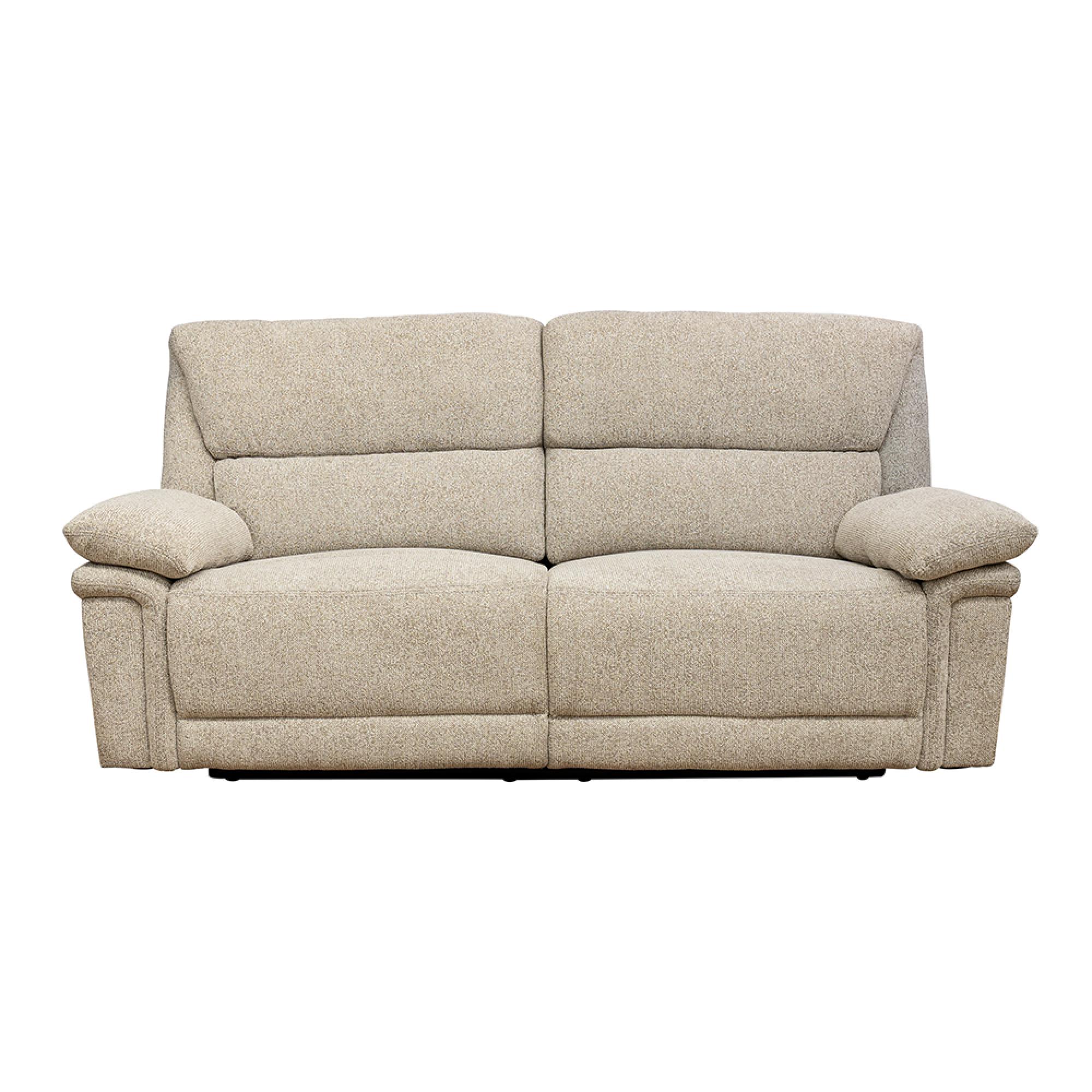 Bexley Sofa - 3 Seater - Manual Recliner - Fabric - Natural