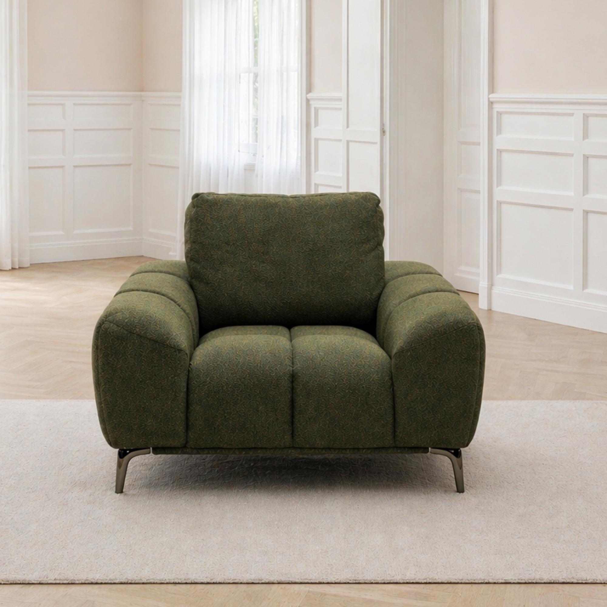 Hallie Armchair - Fabric - Green