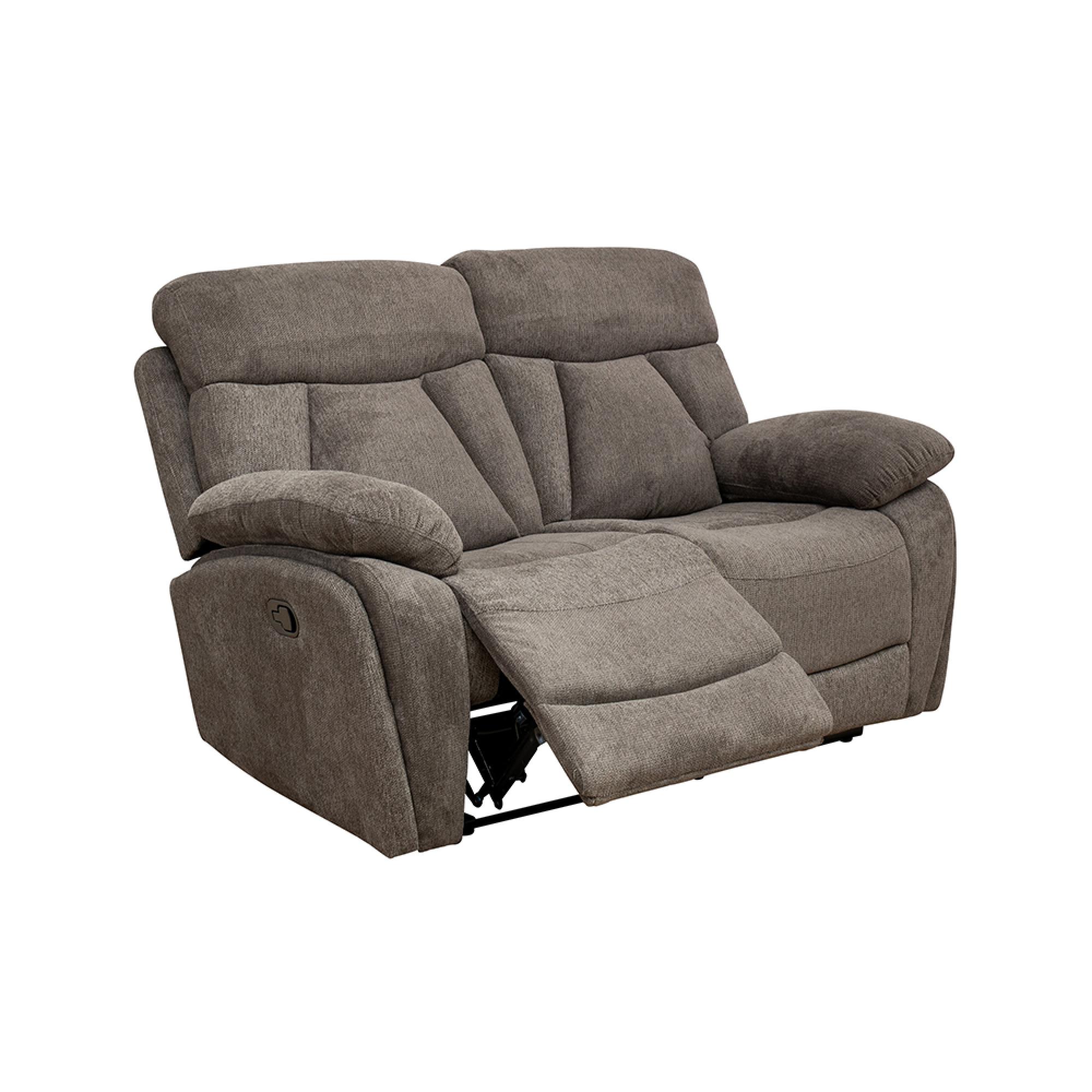 Colston Sofa - 2 Seater - Manual Recliner - Fabric - Dark Grey