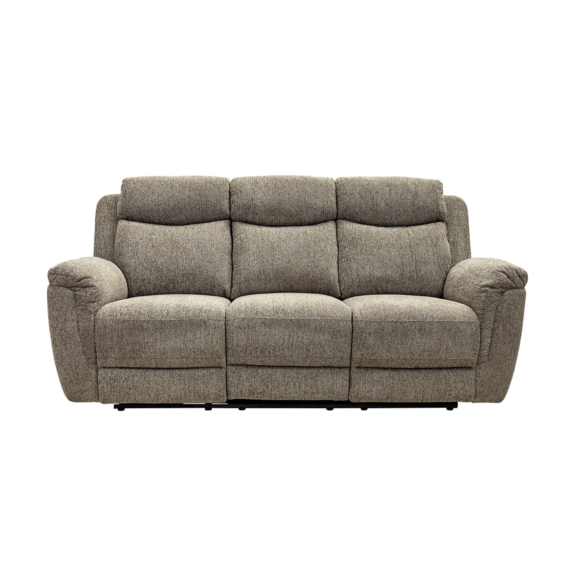Finley Sofa - 3 Seater - Electric Recliner - Fabric - Pebble