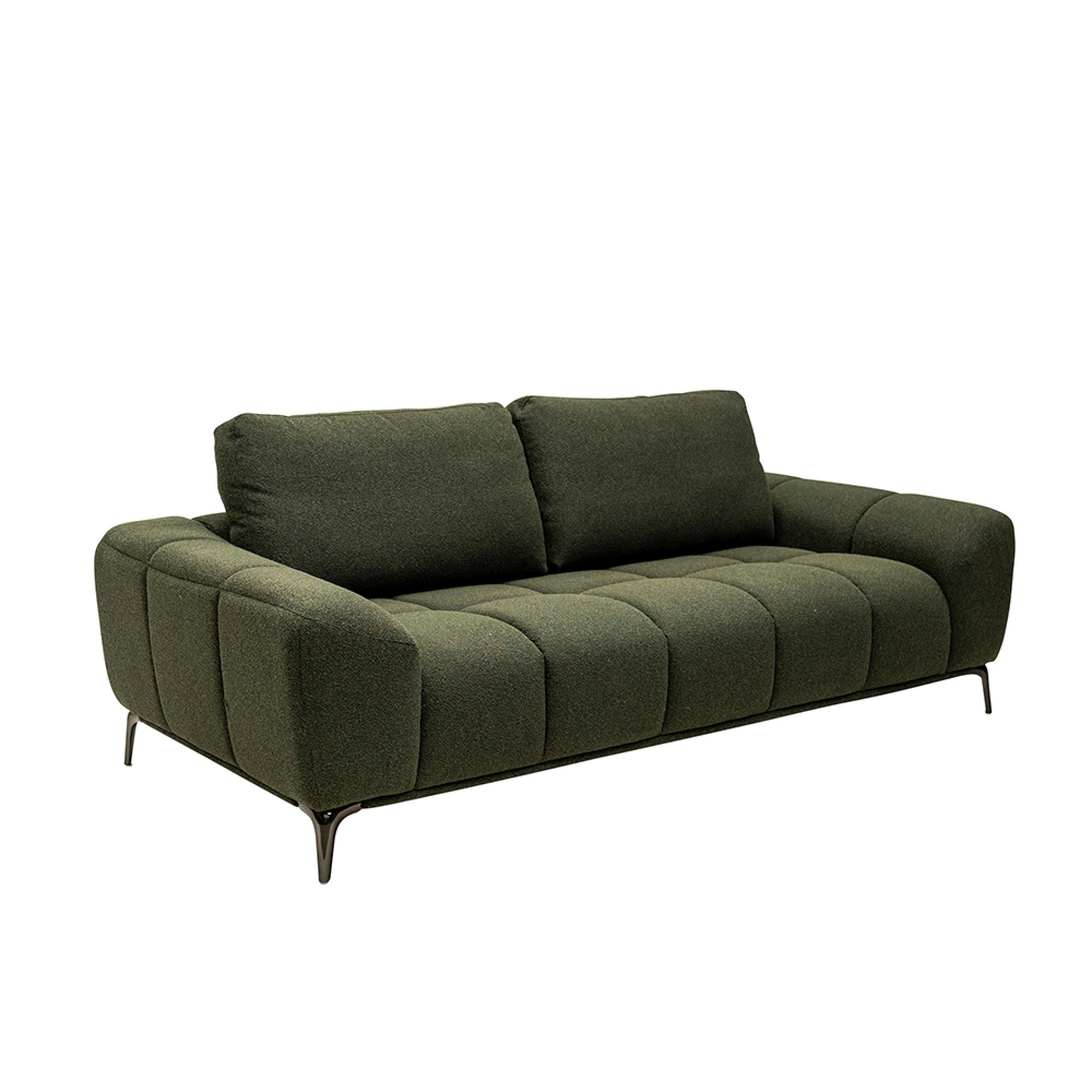 Hallie Sofa - 3 Seater - Fabric - Green