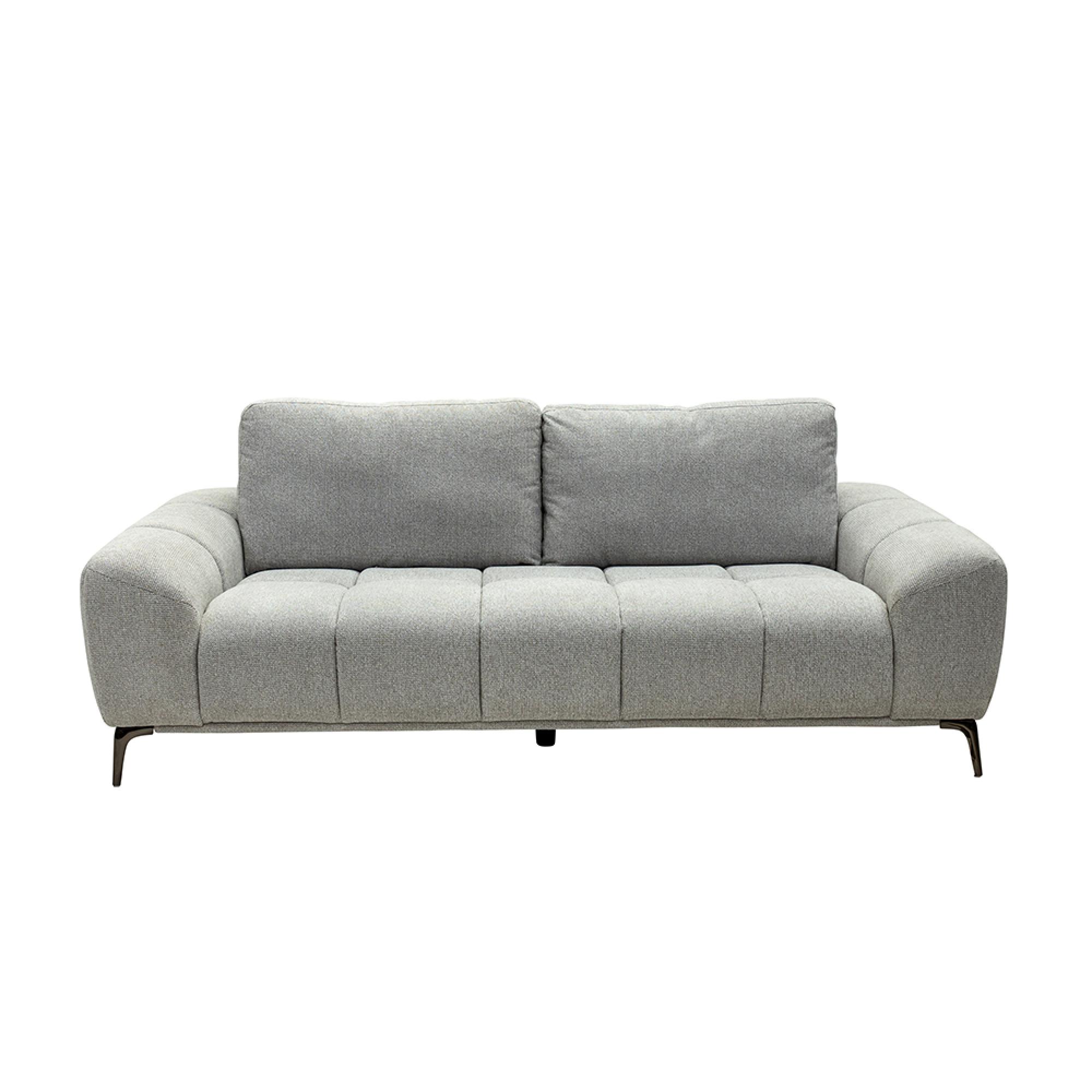 Hallie Sofa - 3 Seater - Fabric - Grey