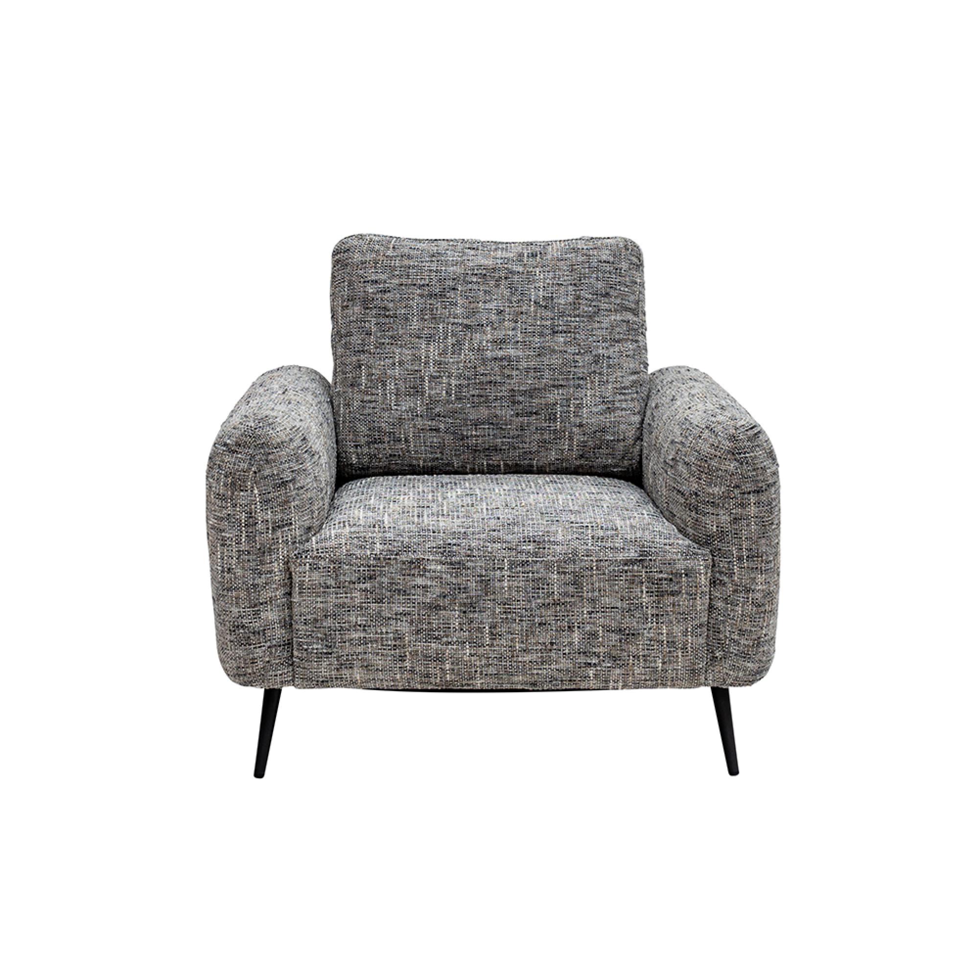 Harper Armchair - Fabric - Grey Weave
