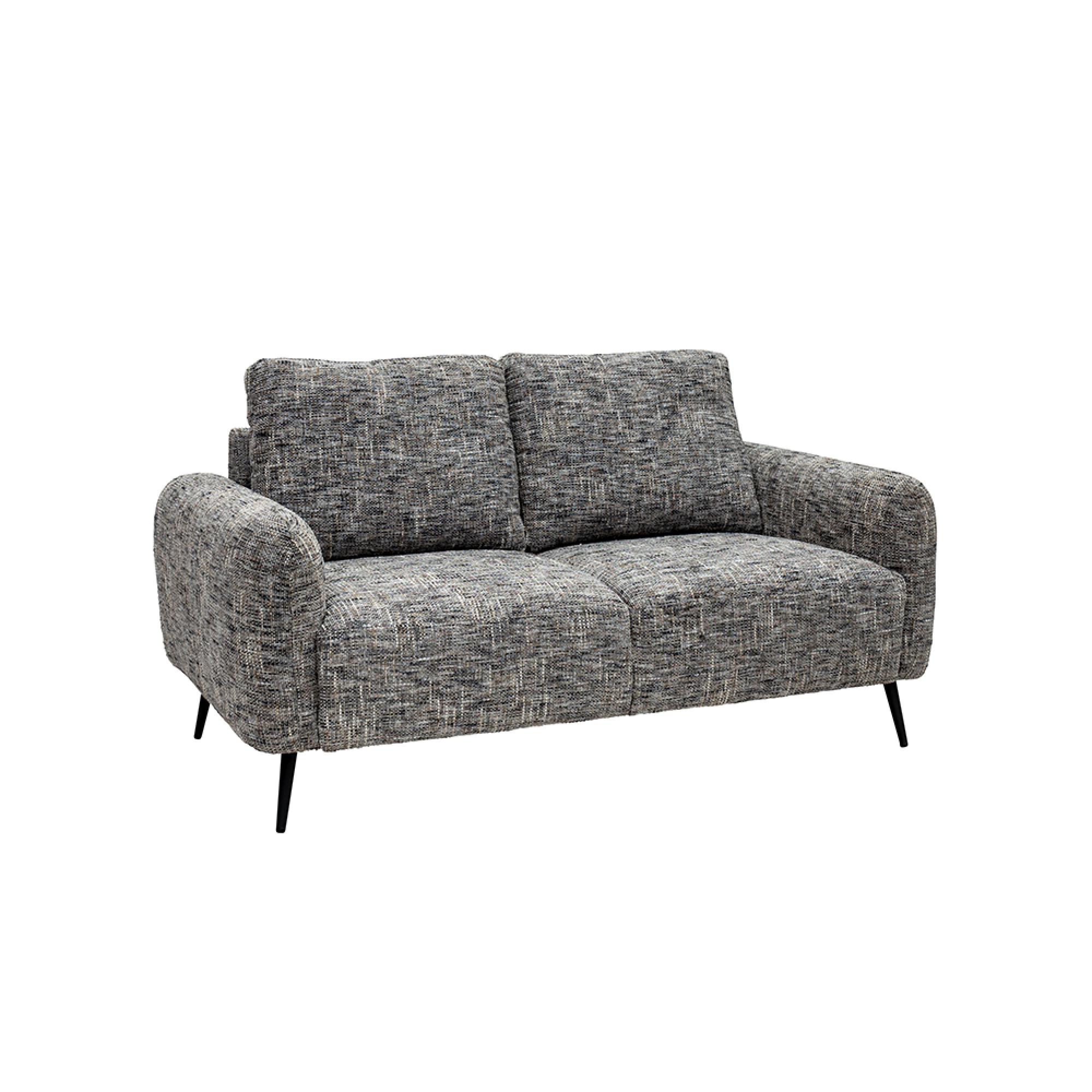 Harper Sofa - 2 Seater - Fabric - Grey Weave