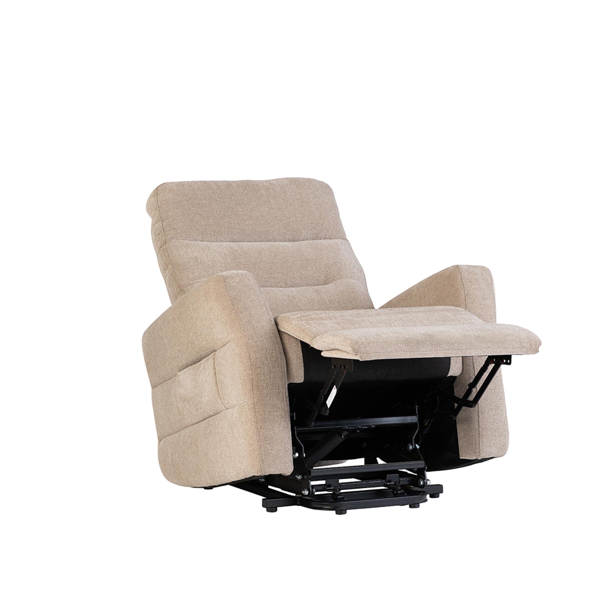 Madison Armchair - Electric Recliner Tilt & Rise - Fabric - Mink