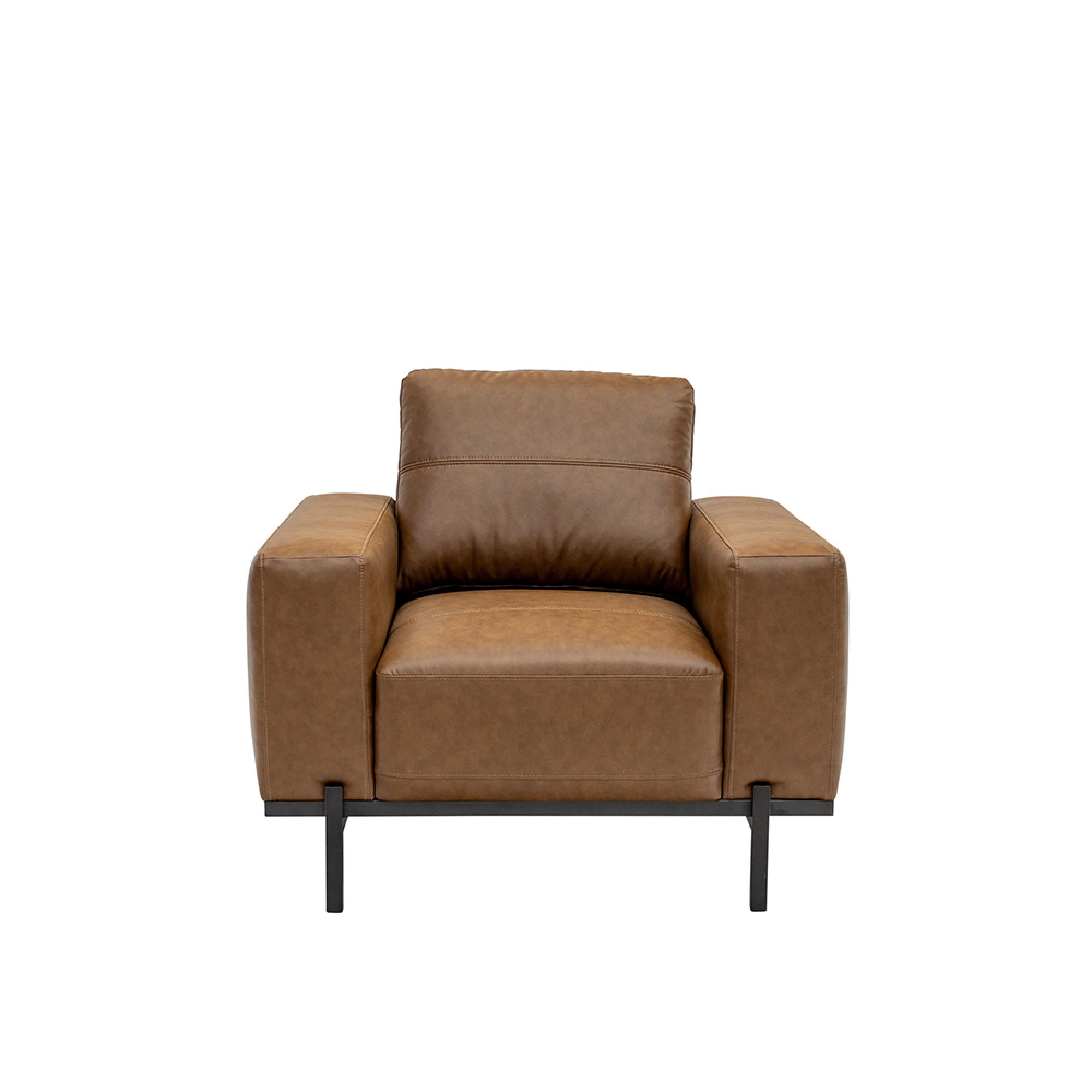 Remi Armchair - Fabric - Aged Tan