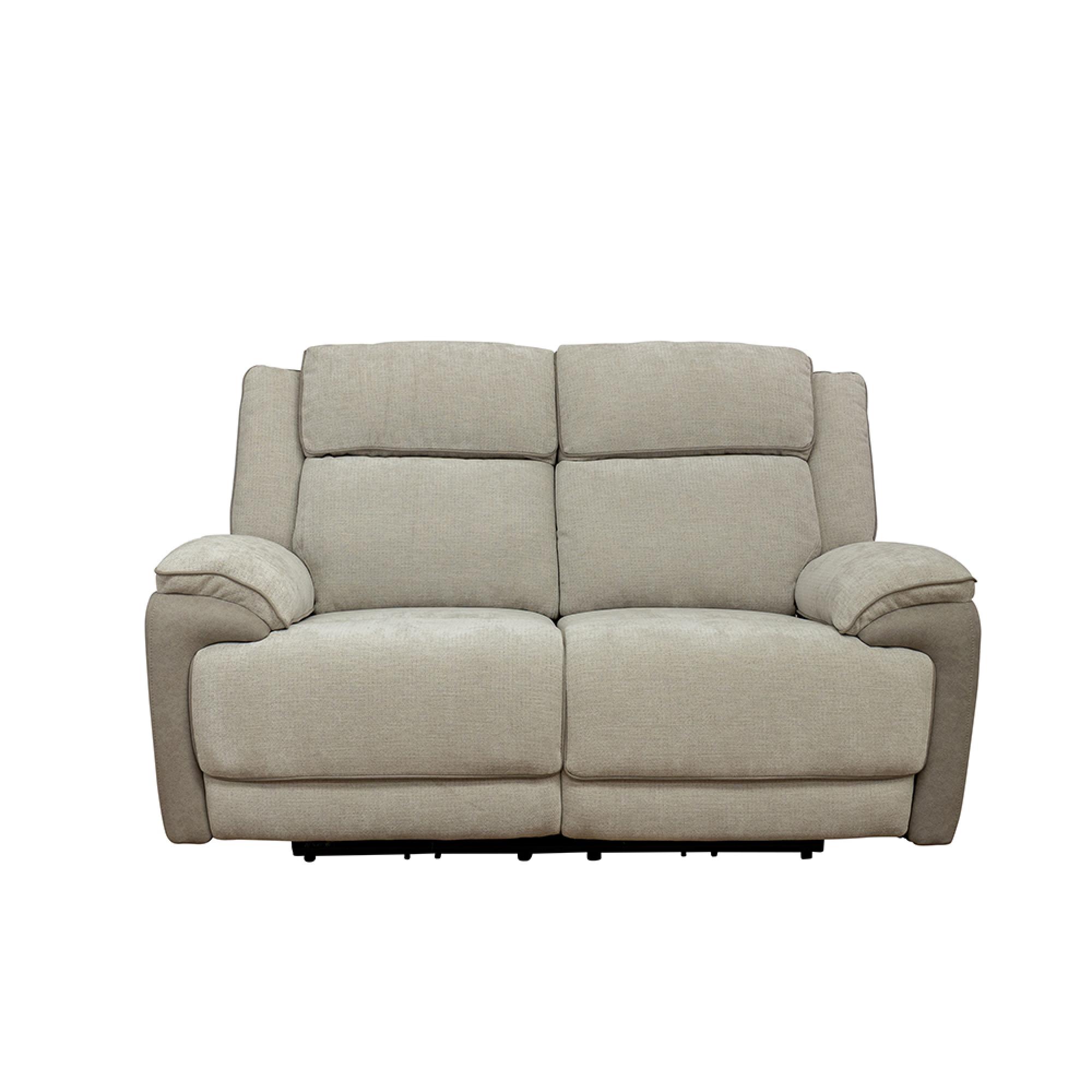 Walton Sofa - 2 Seater - Electric Recliner - Fabric - Soft Grey