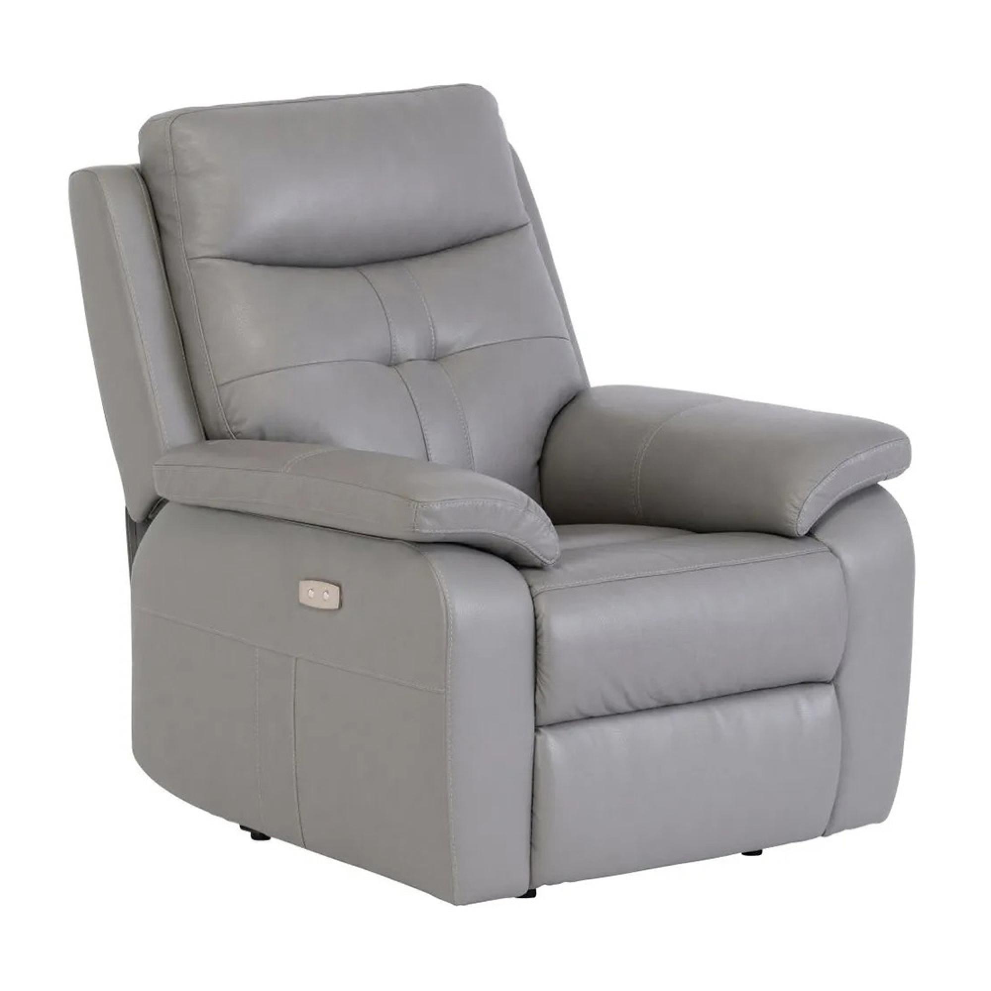 Sophia Armchair - Electric Recliner - Grey Leather