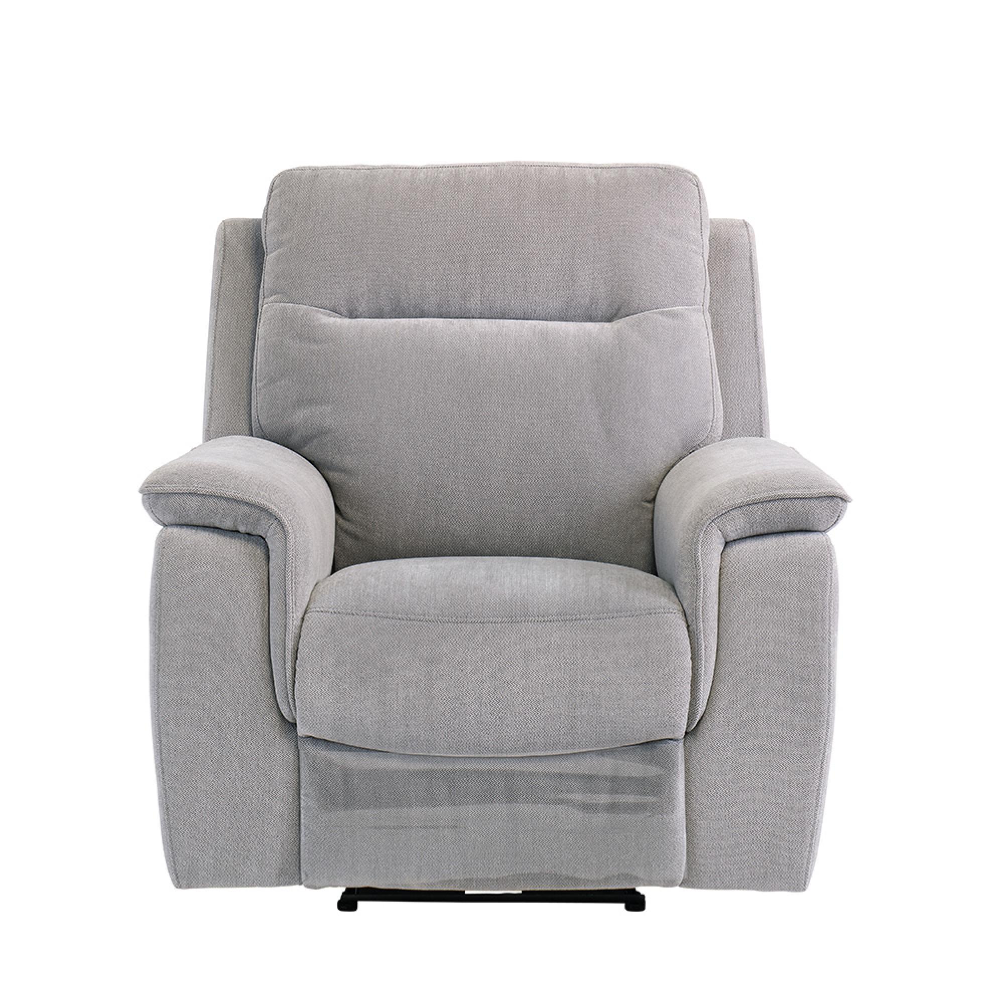 Havana Armchair - Electric Recliner - Silver Grey Fabric