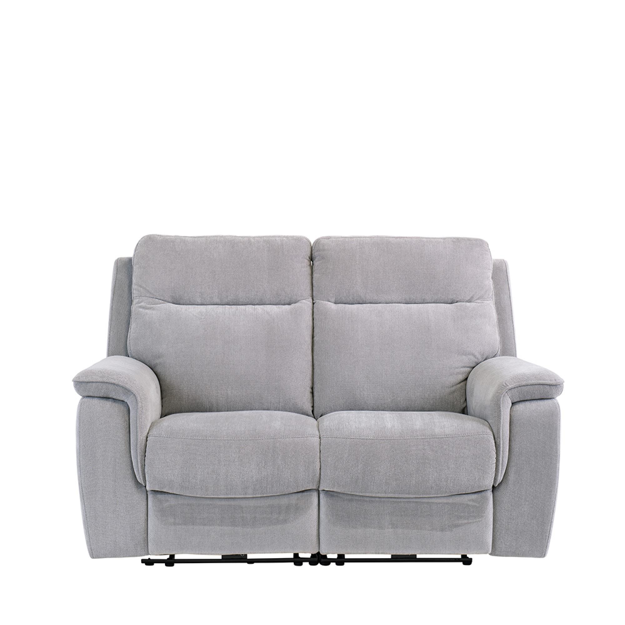 Havana Sofa - 2 Seater - Electric Recliner - Silver Grey Fabric