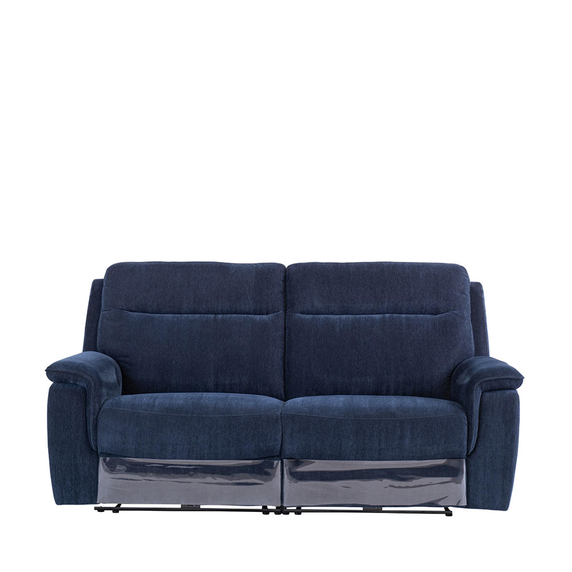 Havana Sofa - 3 Seater - Electric Recliner - Blue Fabric