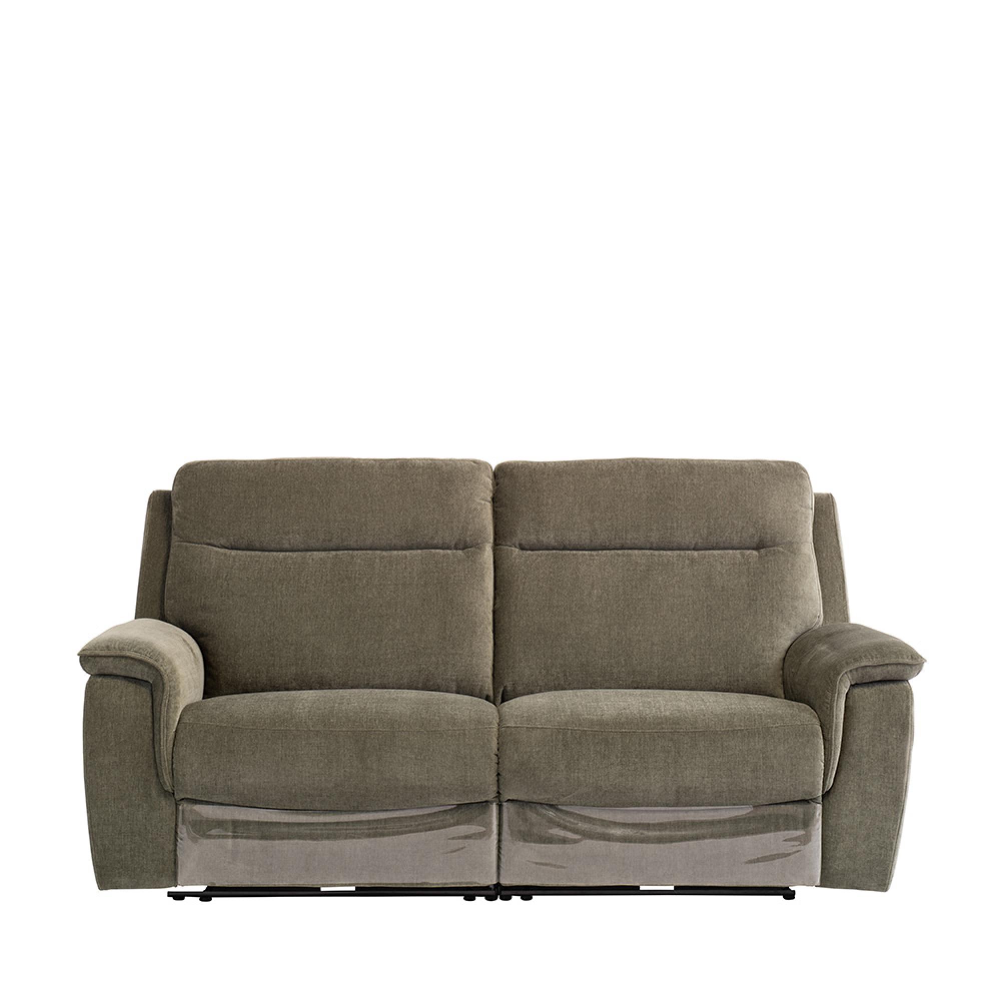 Havana Sofa - 3 Seater - Electric Recliner - Moss Green Fabric