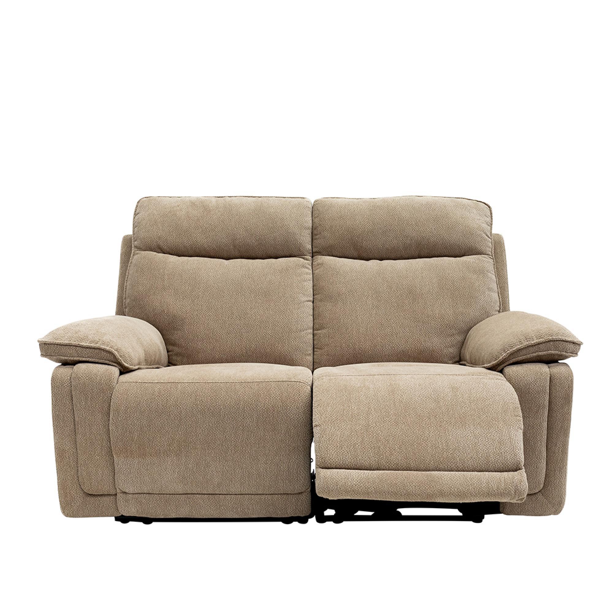 Cadenza Sofa - 2 Seater - Electric Recliner - Camel Fabric