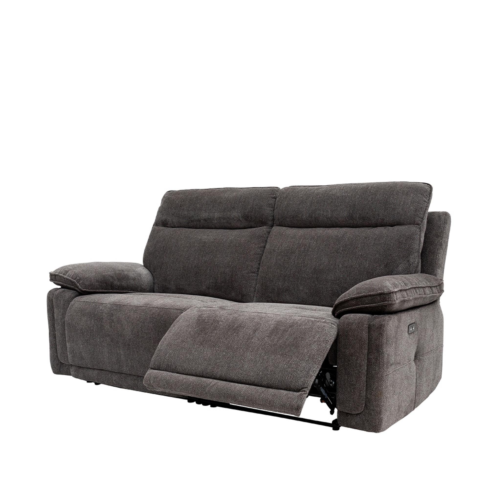 Cadenza Sofa - 3 Seater - Electric Recliner - Charcoal Fabric