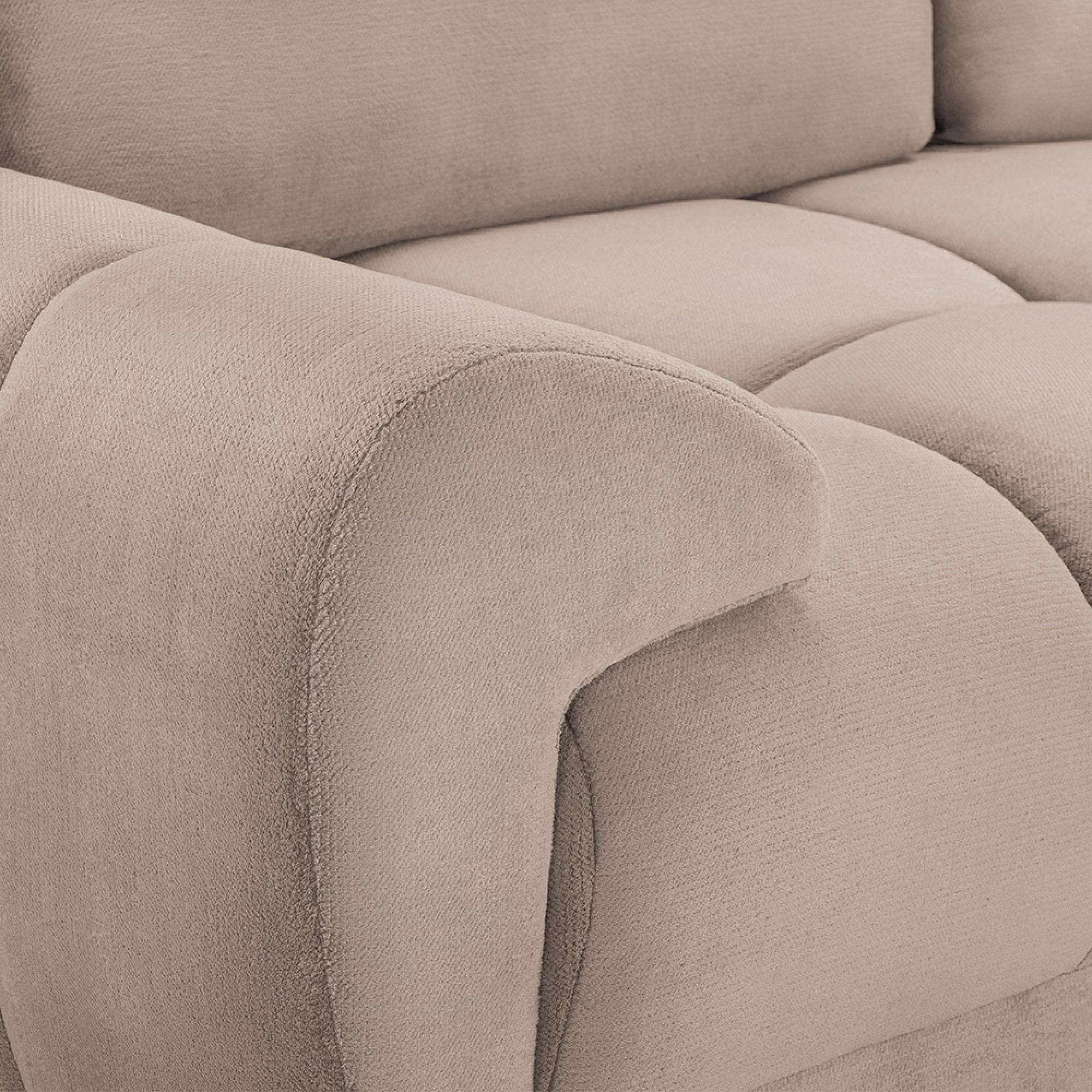 Azzuro Sofa Set - Mocha Velvet Fabric - 3+2 Seater