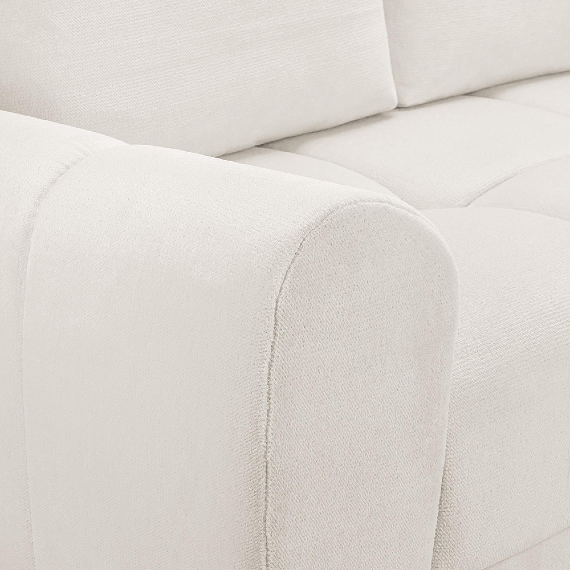 Azzuro Universal Corner Sofa Bed - Cream - Storage