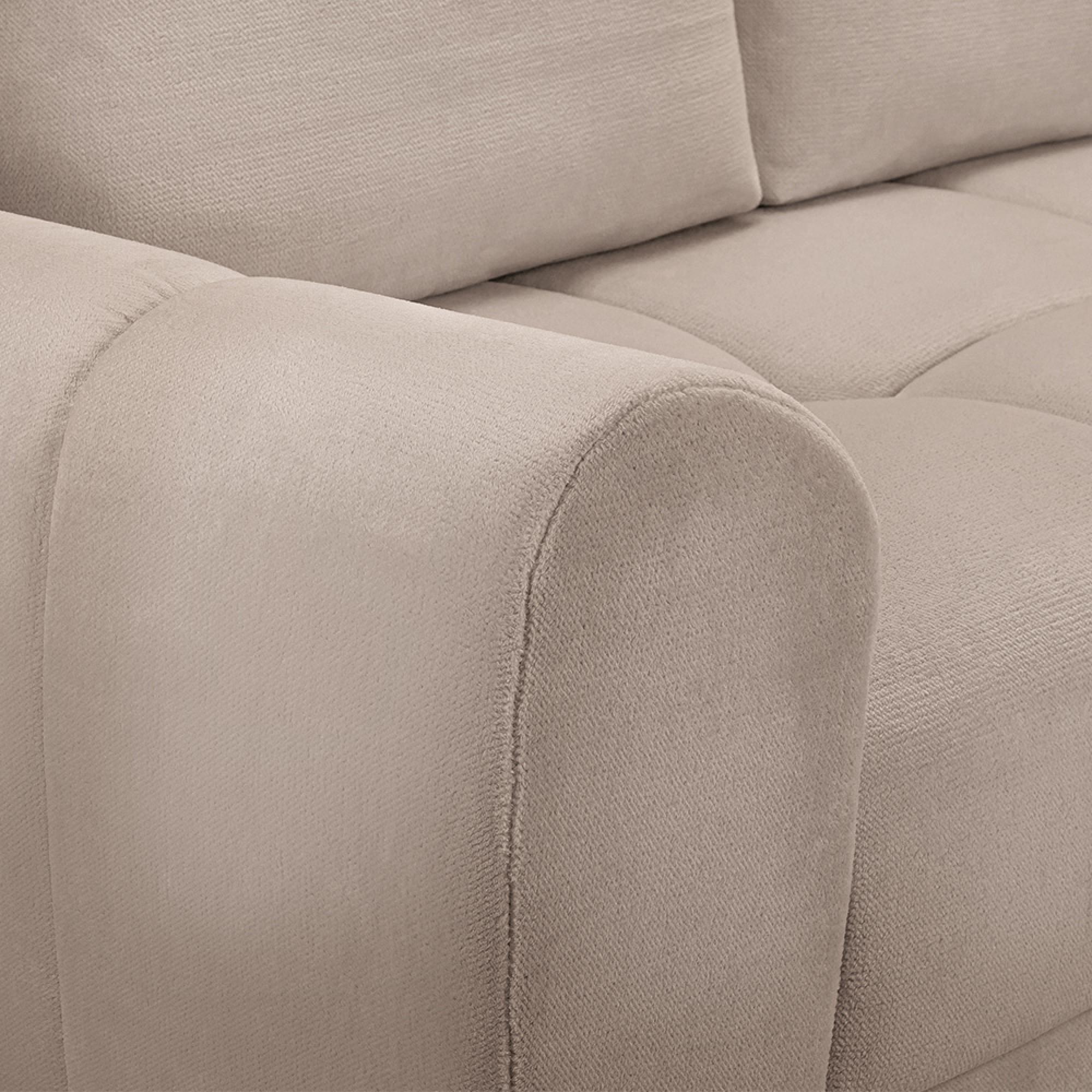 Azzuro Universal Corner Sofa Bed - Mocha - Storage