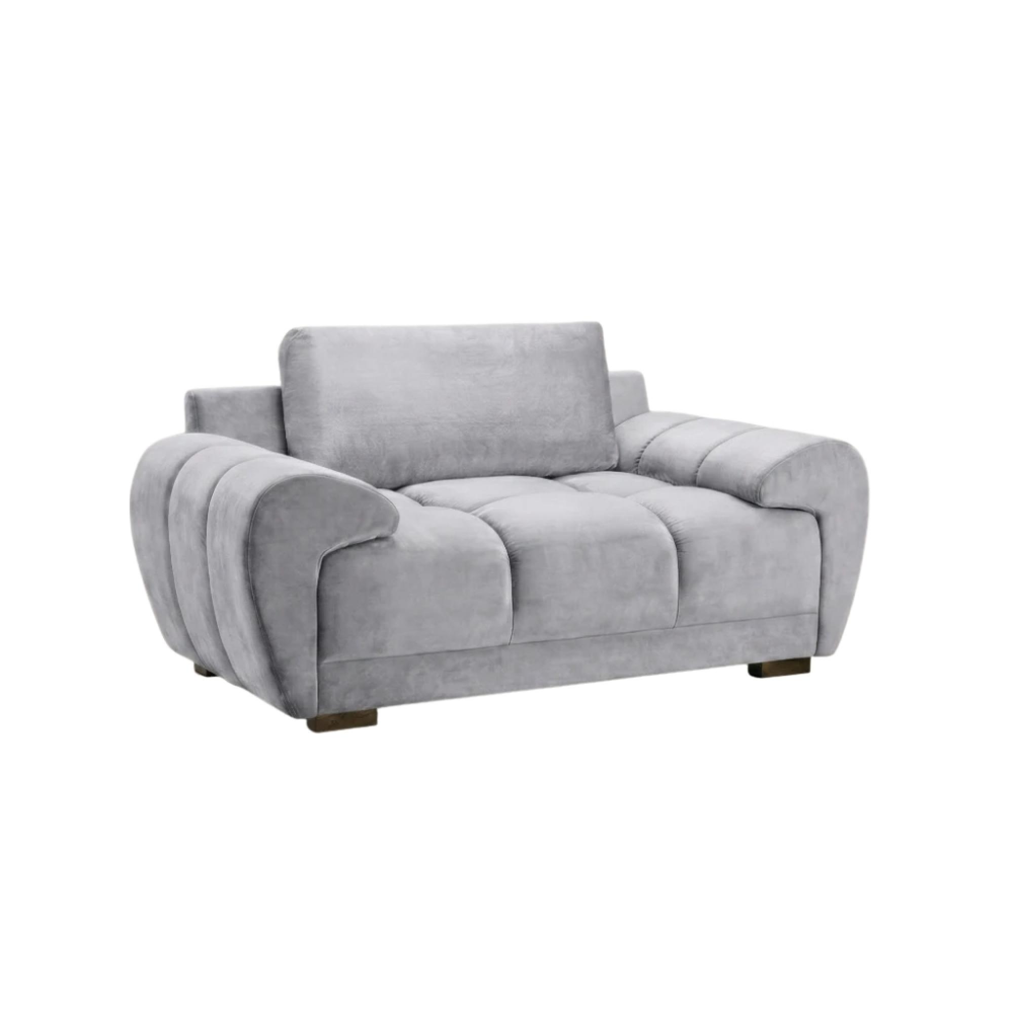 Azzuro Armchair - Grey Fabric