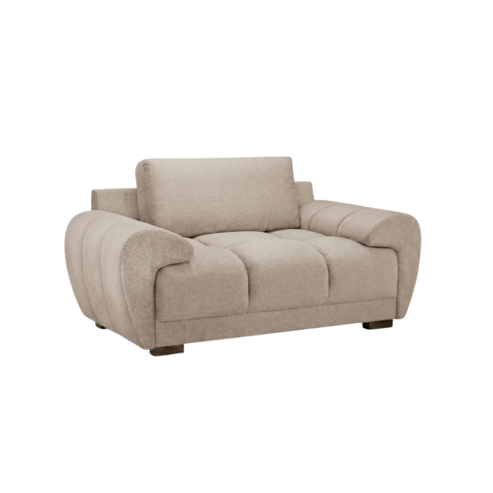 Azzuro Armchair - Mocha Fabric