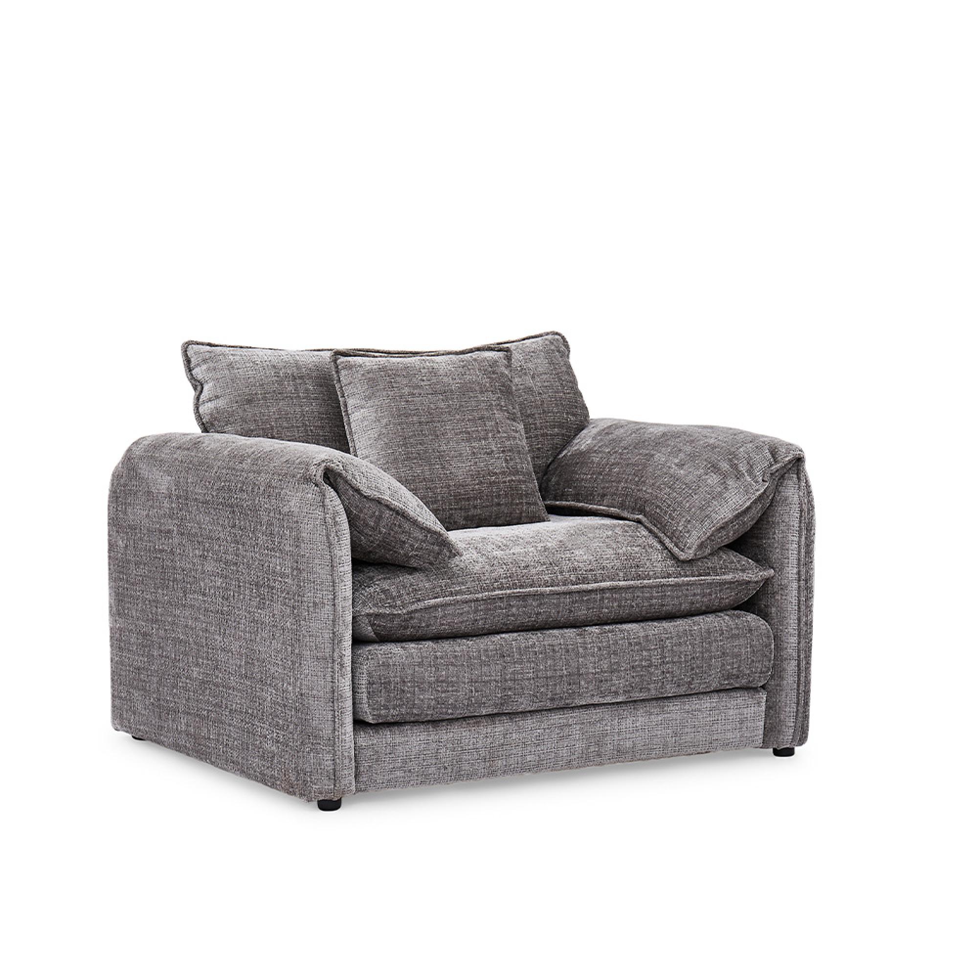 Solaya Armchair - Grey Fabric