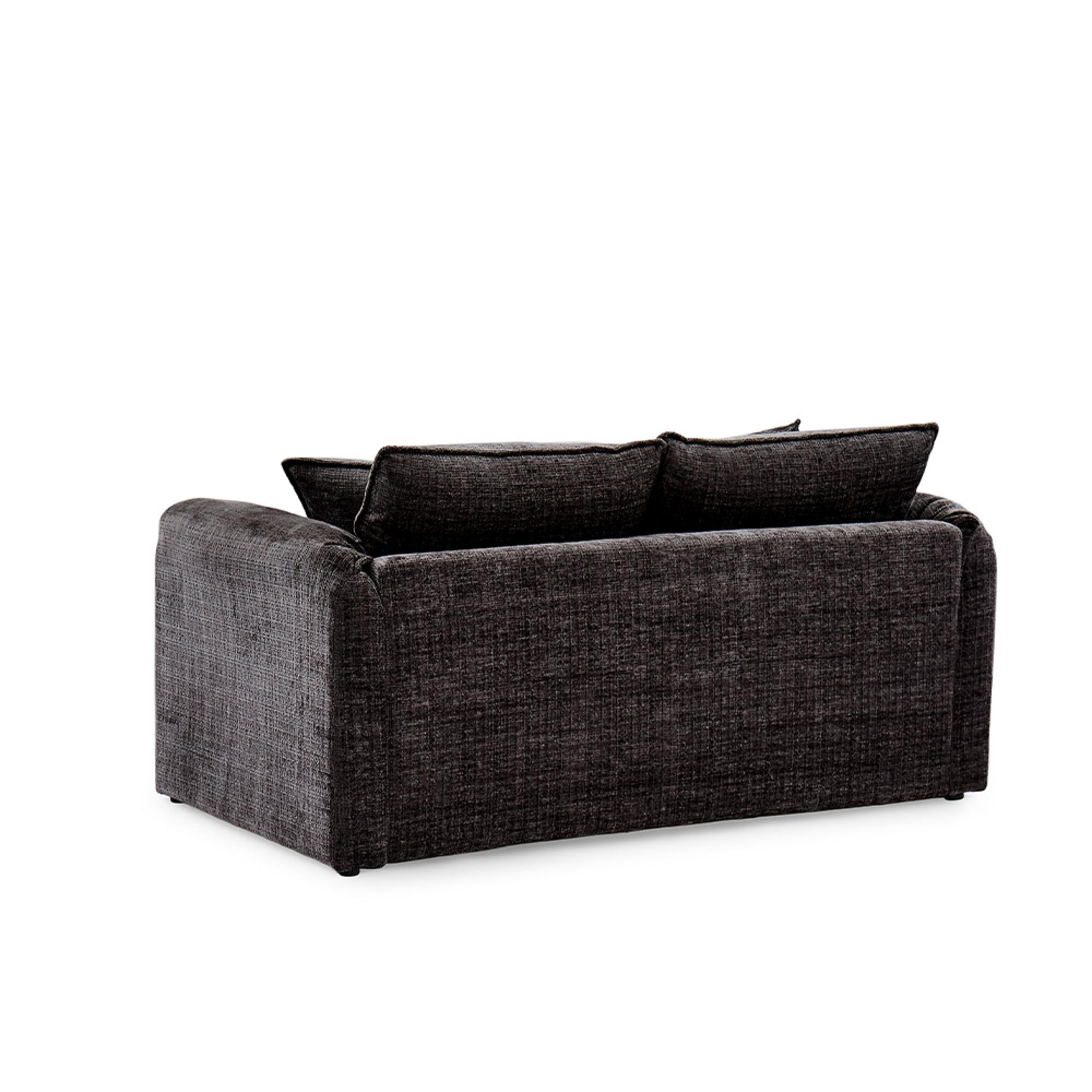 Solaya Sofa - Black Fabric - 2 Seater