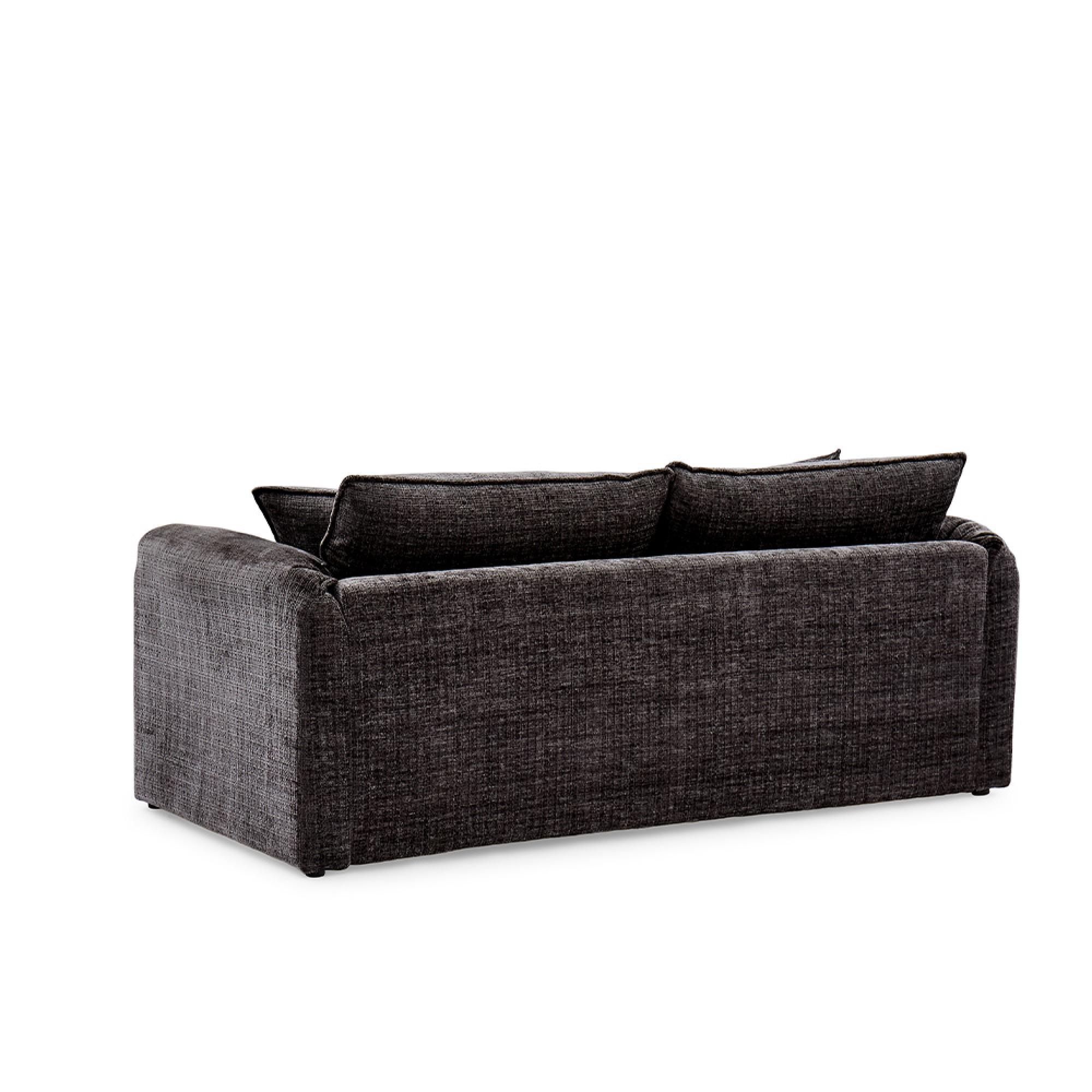Solaya Sofa - Black Fabric - 3 Seater