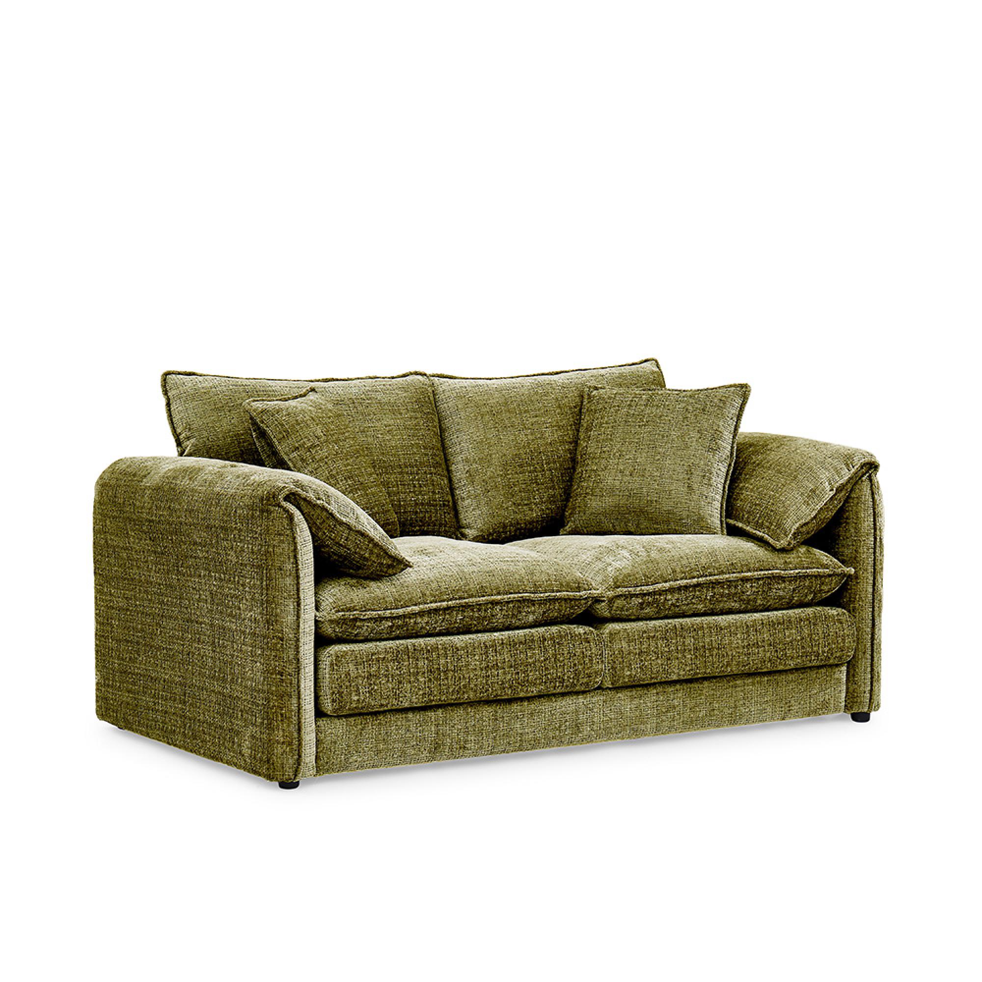 Solaya Sofa - Green Fabric - 2 Seater