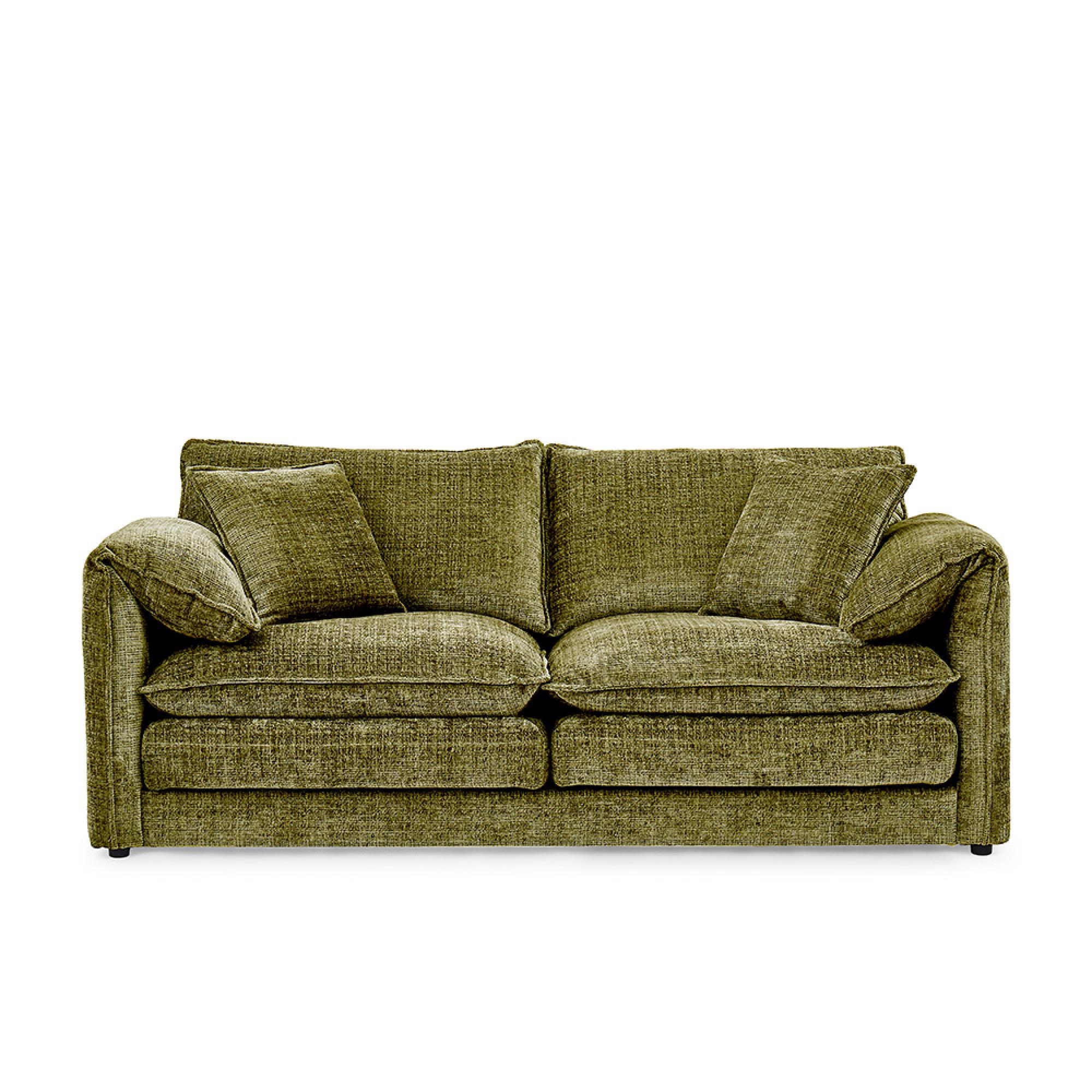 Solaya Sofa - Green Fabric - 3 Seater