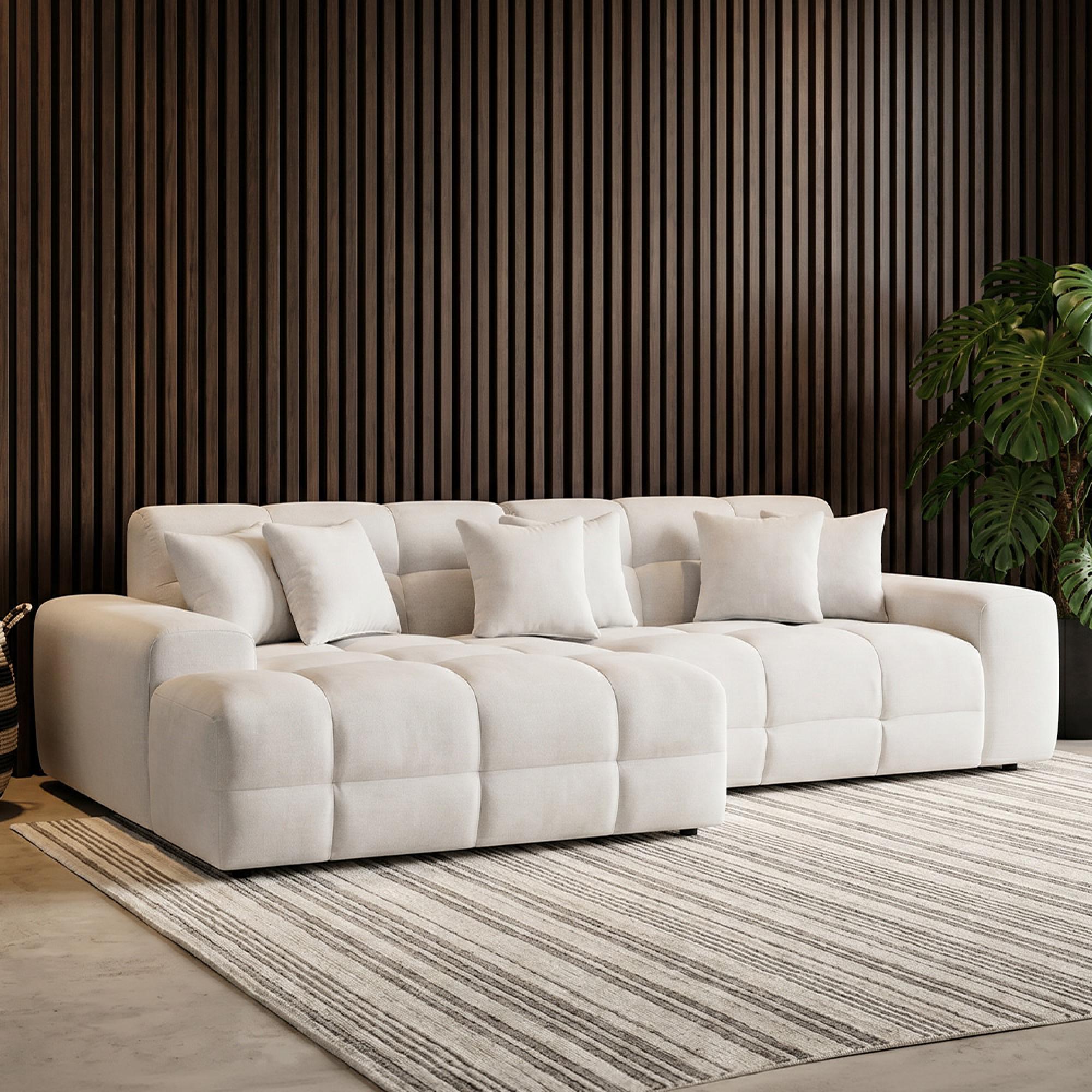 Jacob Corner Sofa - Natural Fabric - LHF